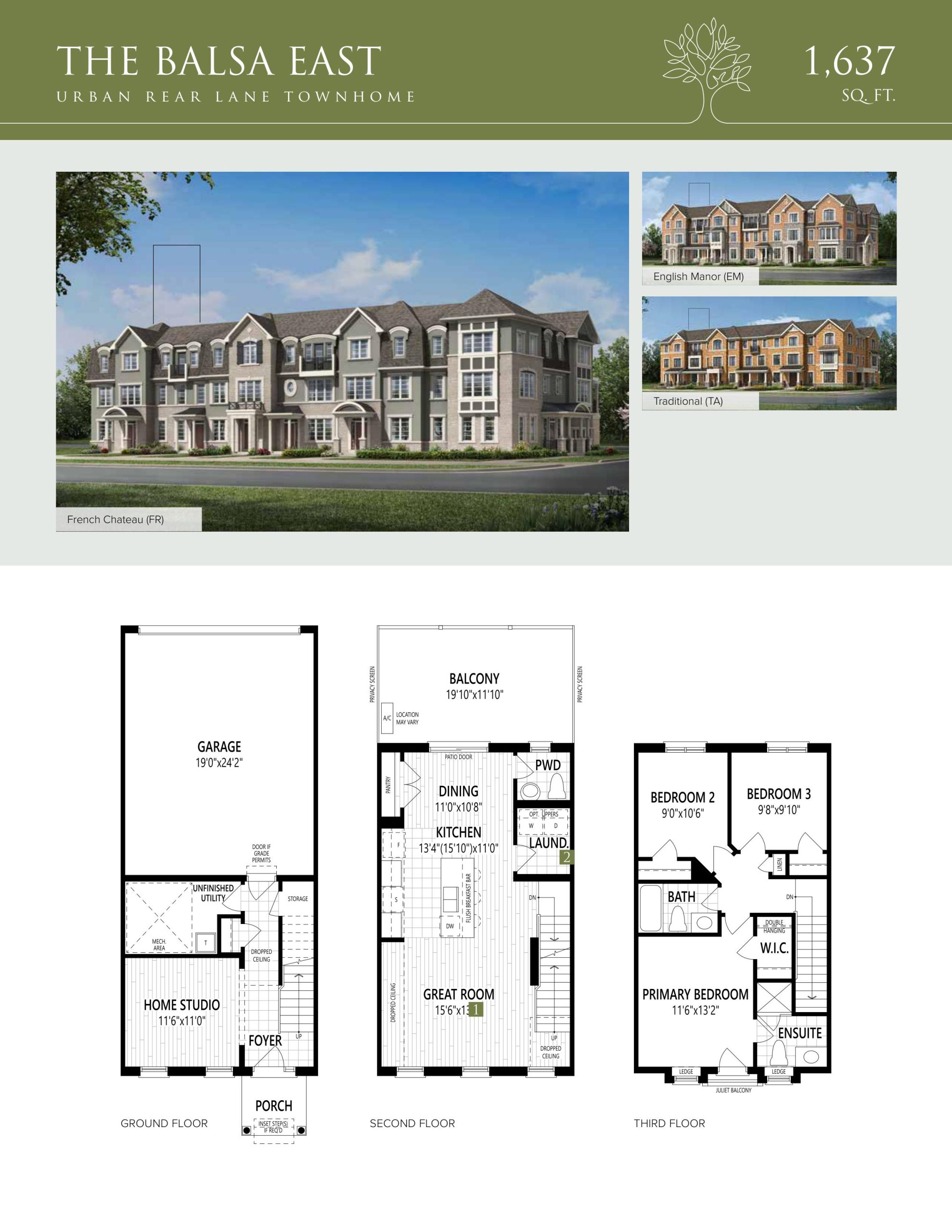 The Balsa East floor plan