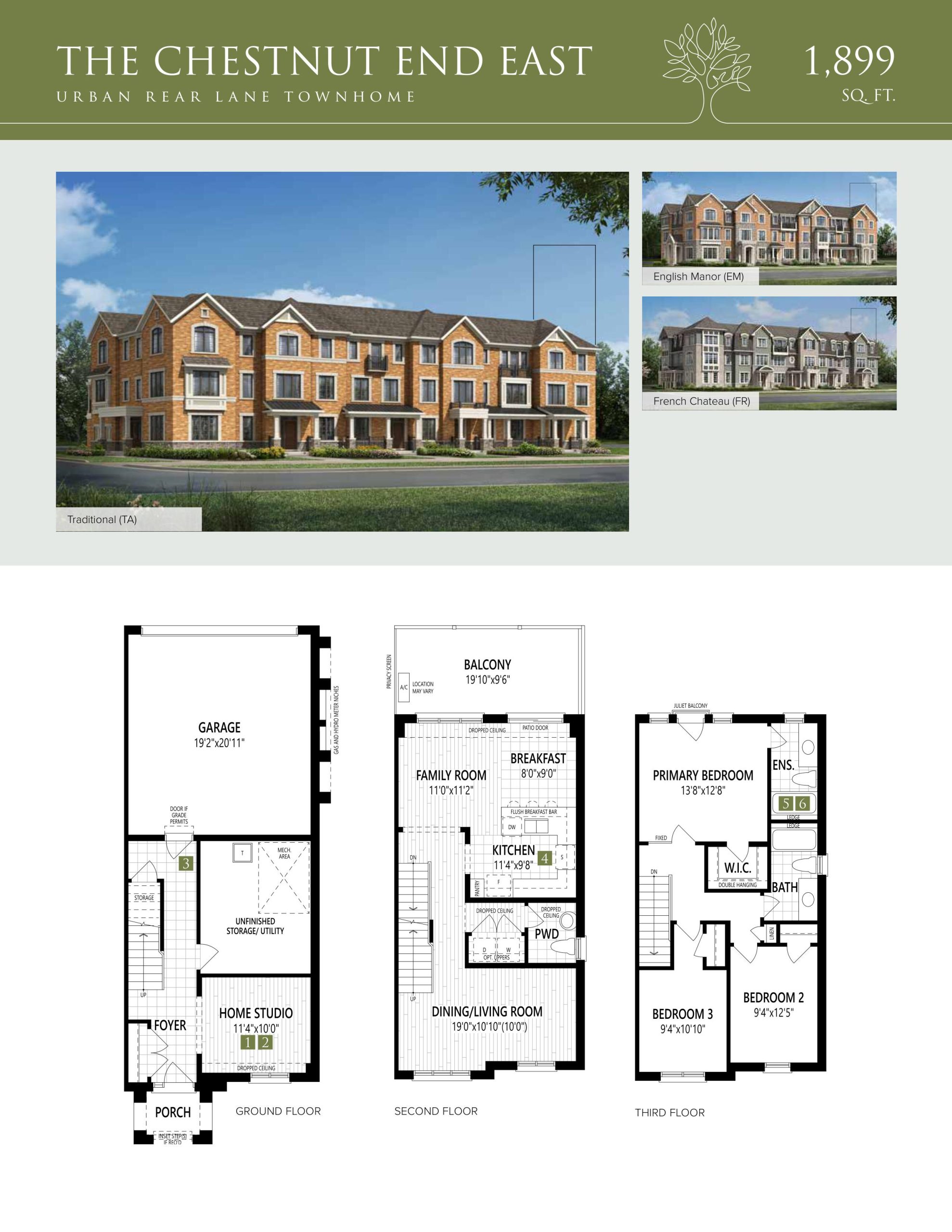 The Chestnut End East floor plan