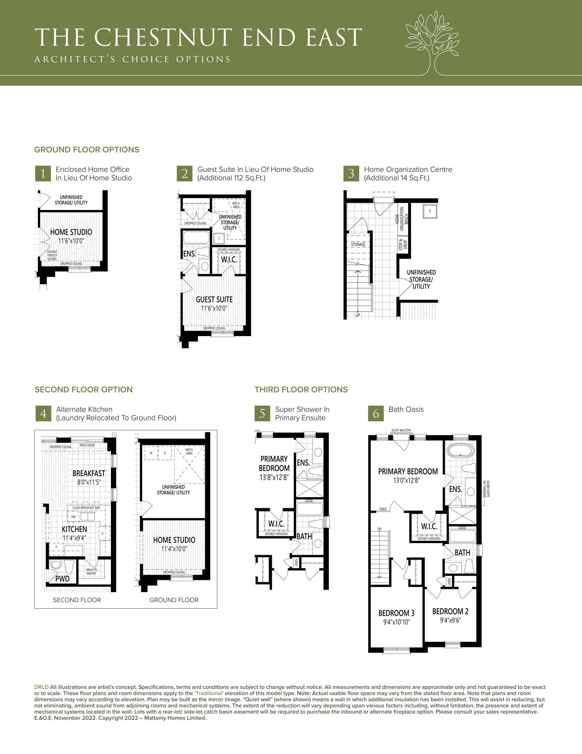 The Chestnut End East (Options) floor plan
