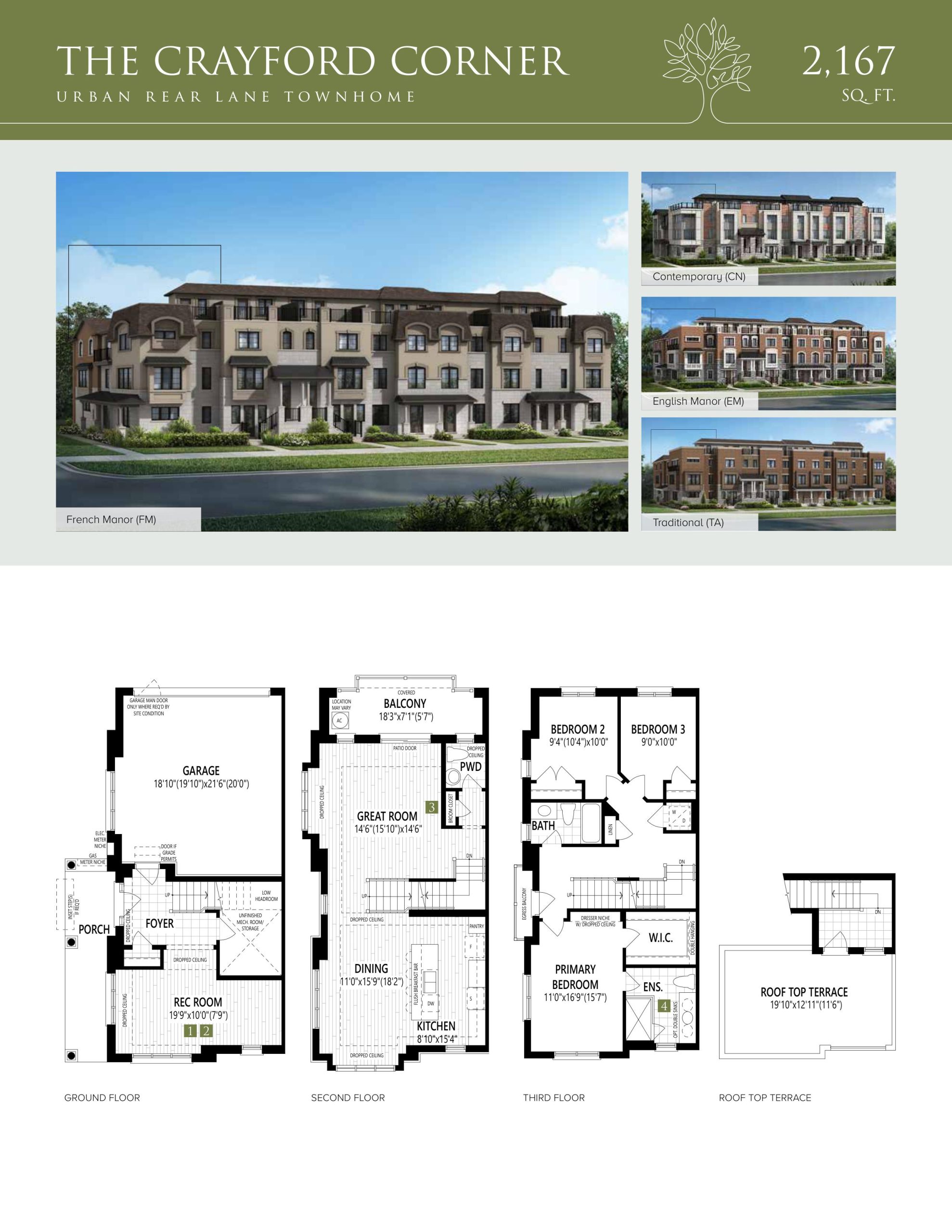 The Tamarack Corner East (Options) floor plan