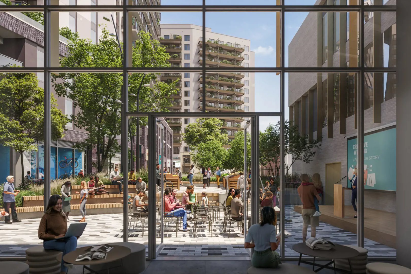 Baker District in Guelph — rendering 3