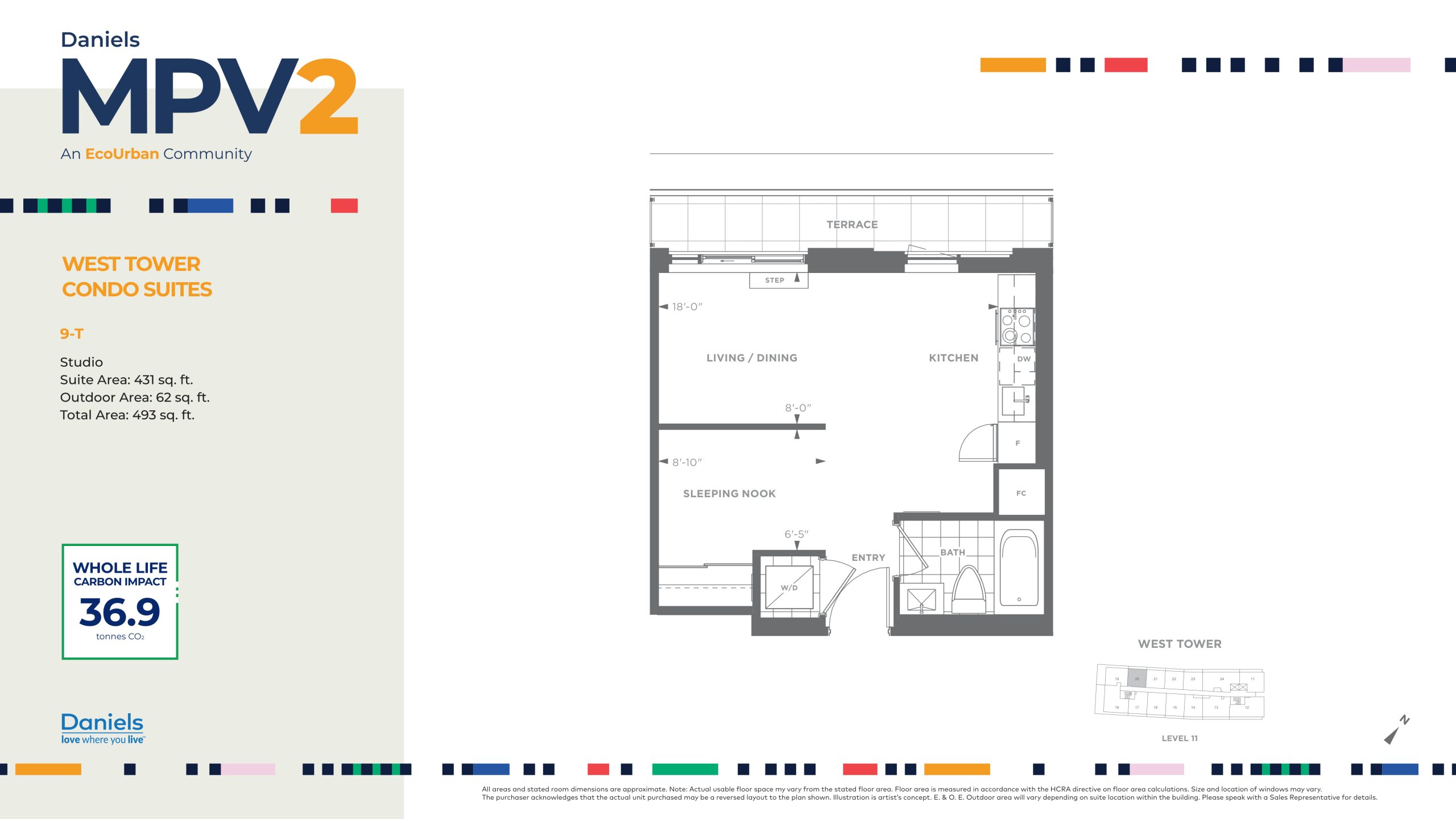 9-T (West Tower) floor plan