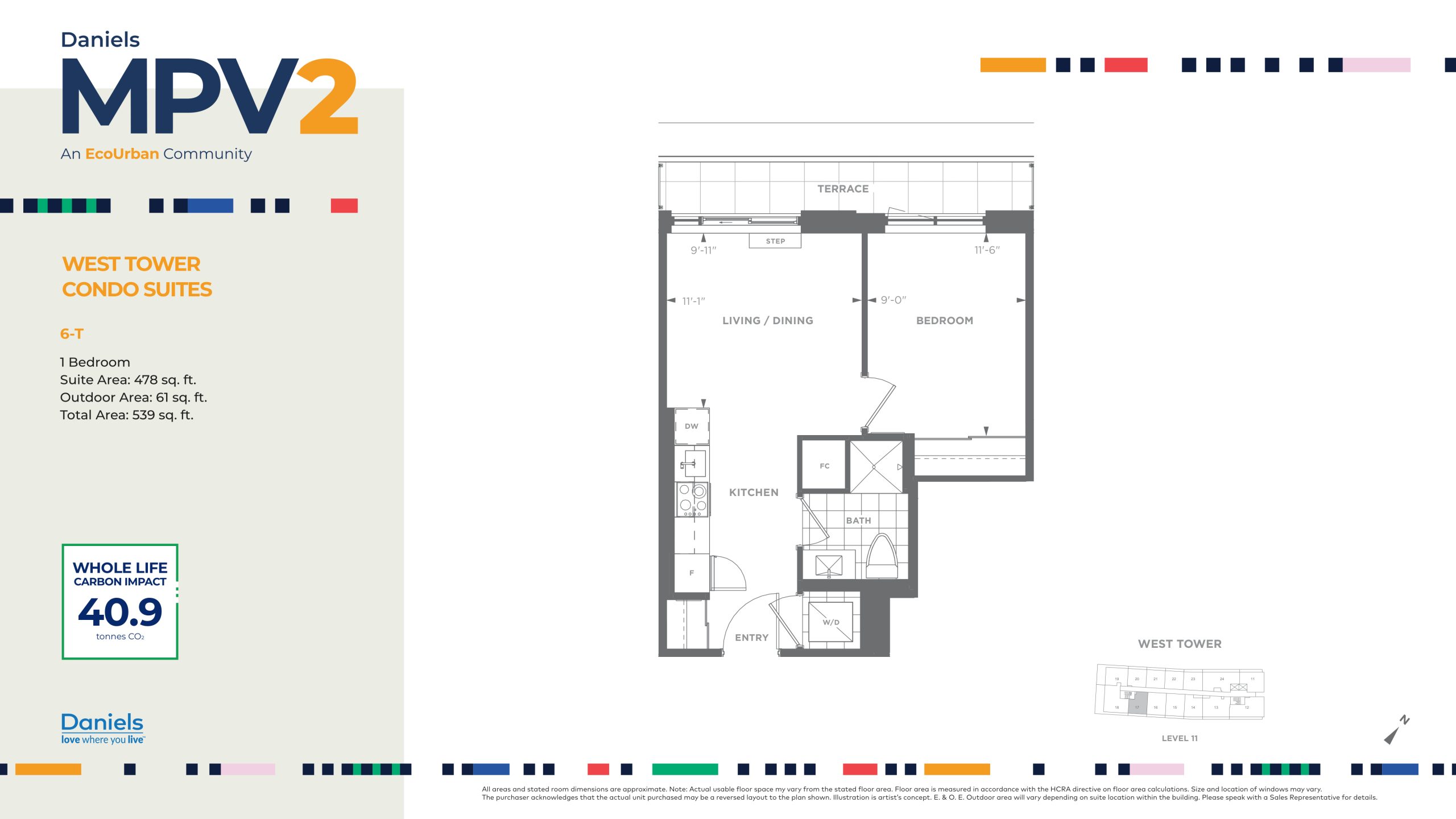 6-T (West Tower) floor plan