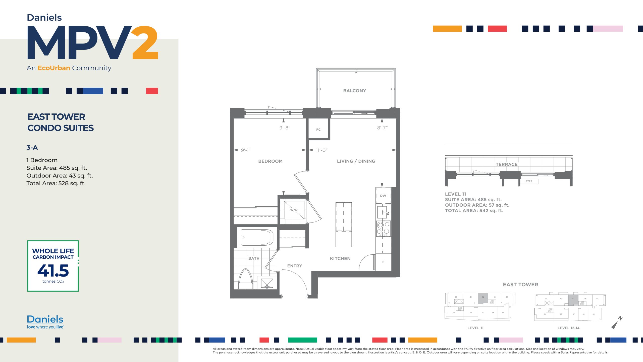 3-A (East Tower) floor plan