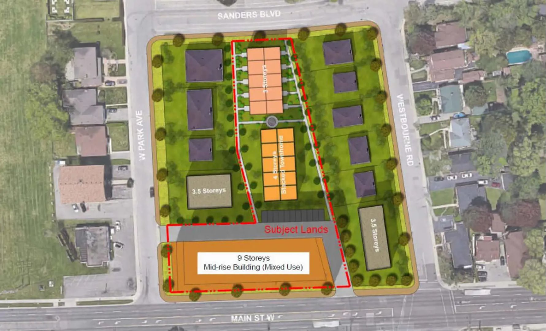 Sanders Gardens in Hamilton — rendering 4