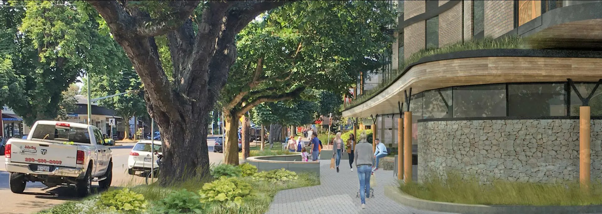 Cook Street Village in Victoria — rendering 4