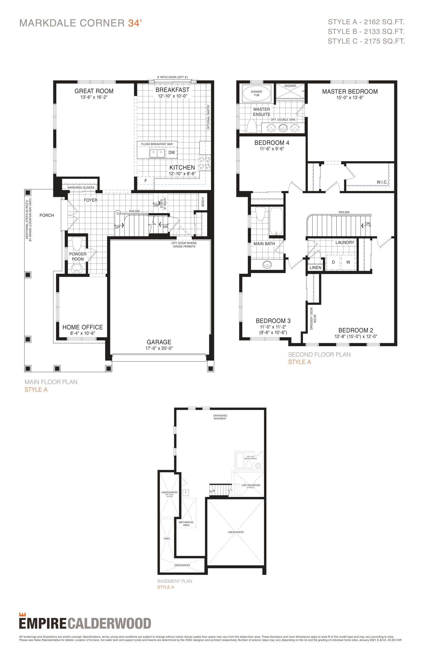 Markdale Corner 34' floor plan