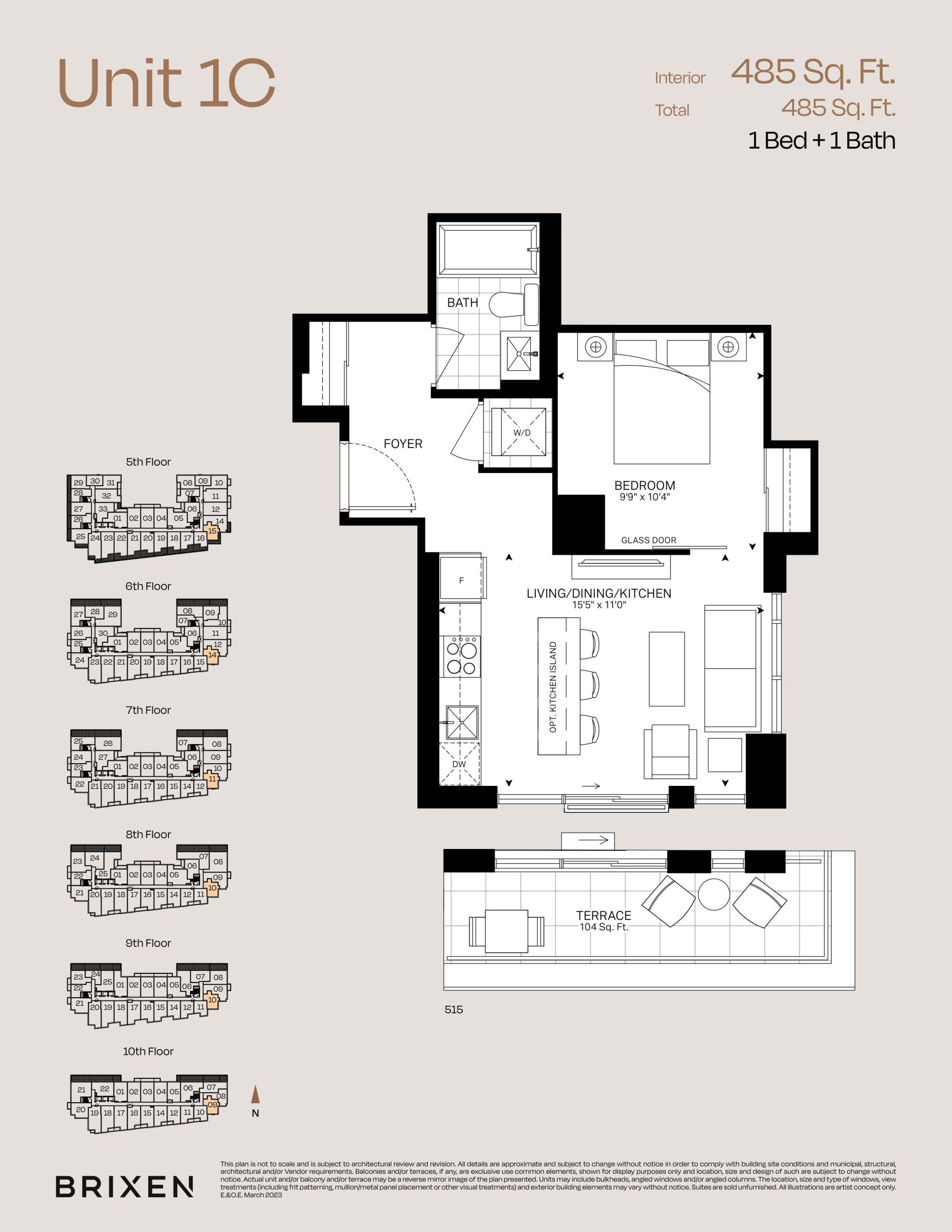 Unit 1C floor plan