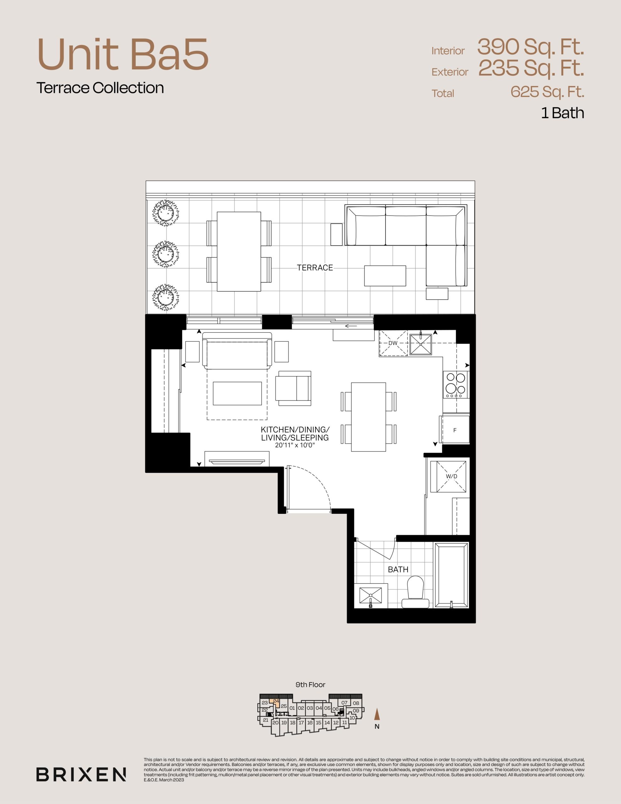 Unit Ba5 - Terrace Collection floor plan