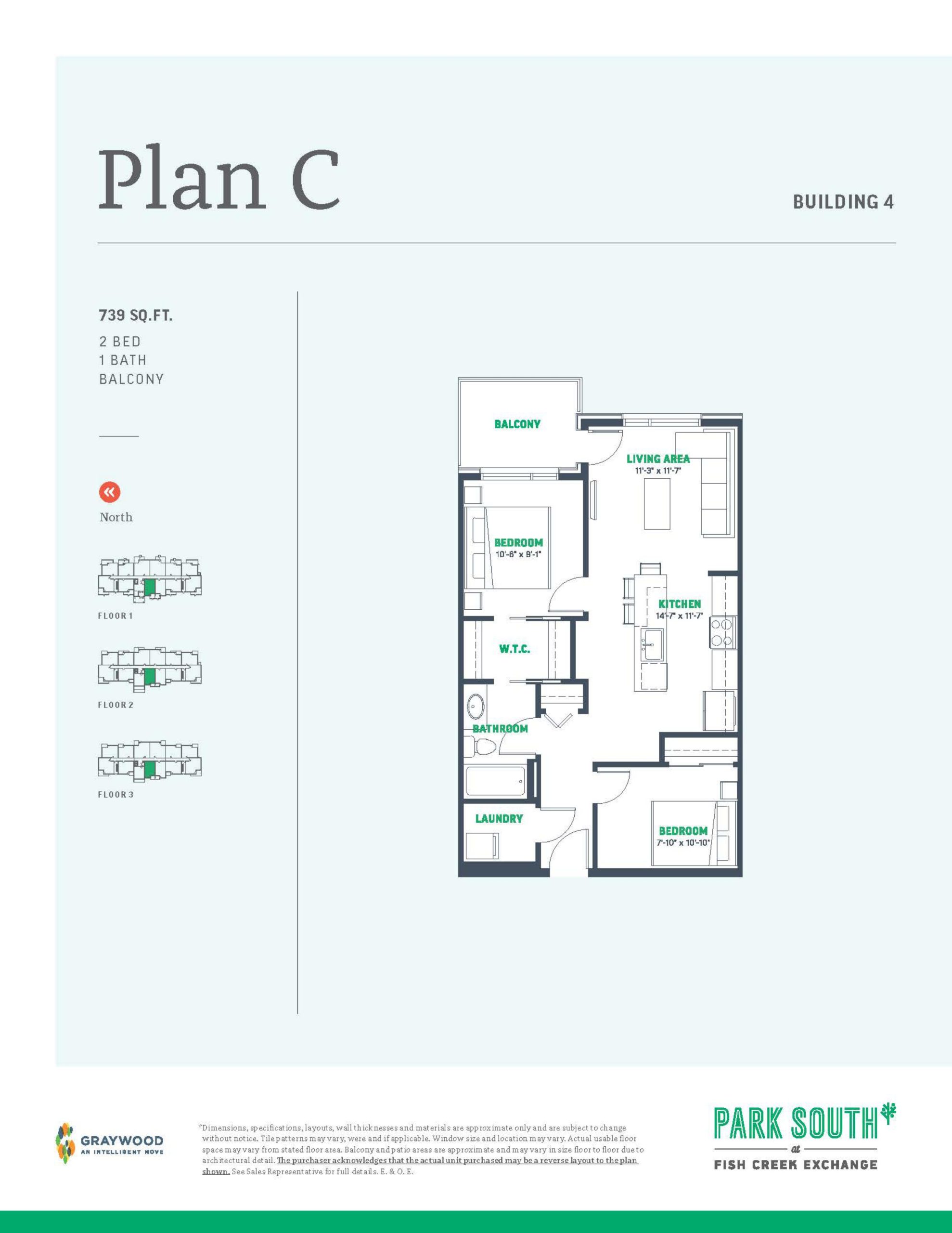 Plan C - Building 4 floor plan