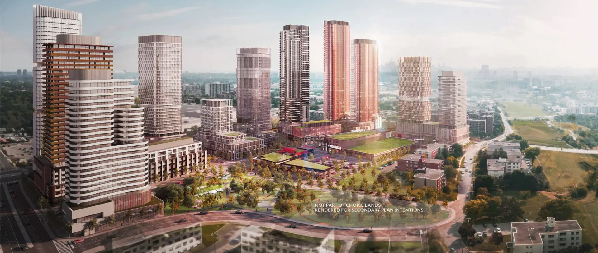 Golden Mile Shopping Centre Redevelopment in Toronto — rendering 2