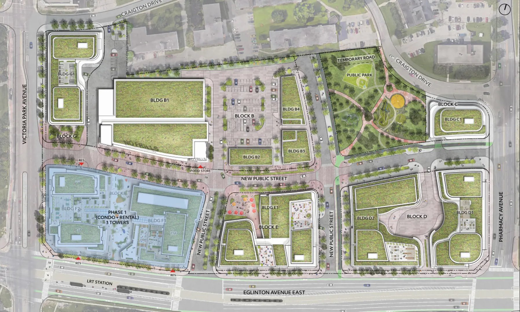 Golden Mile Shopping Centre Redevelopment in Toronto — rendering 5