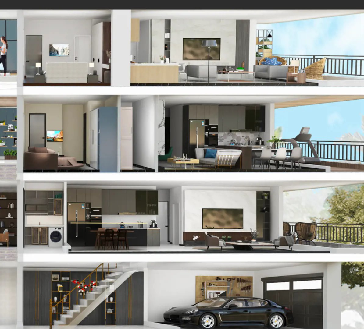 Je Vila in Pickering — rendering 4
