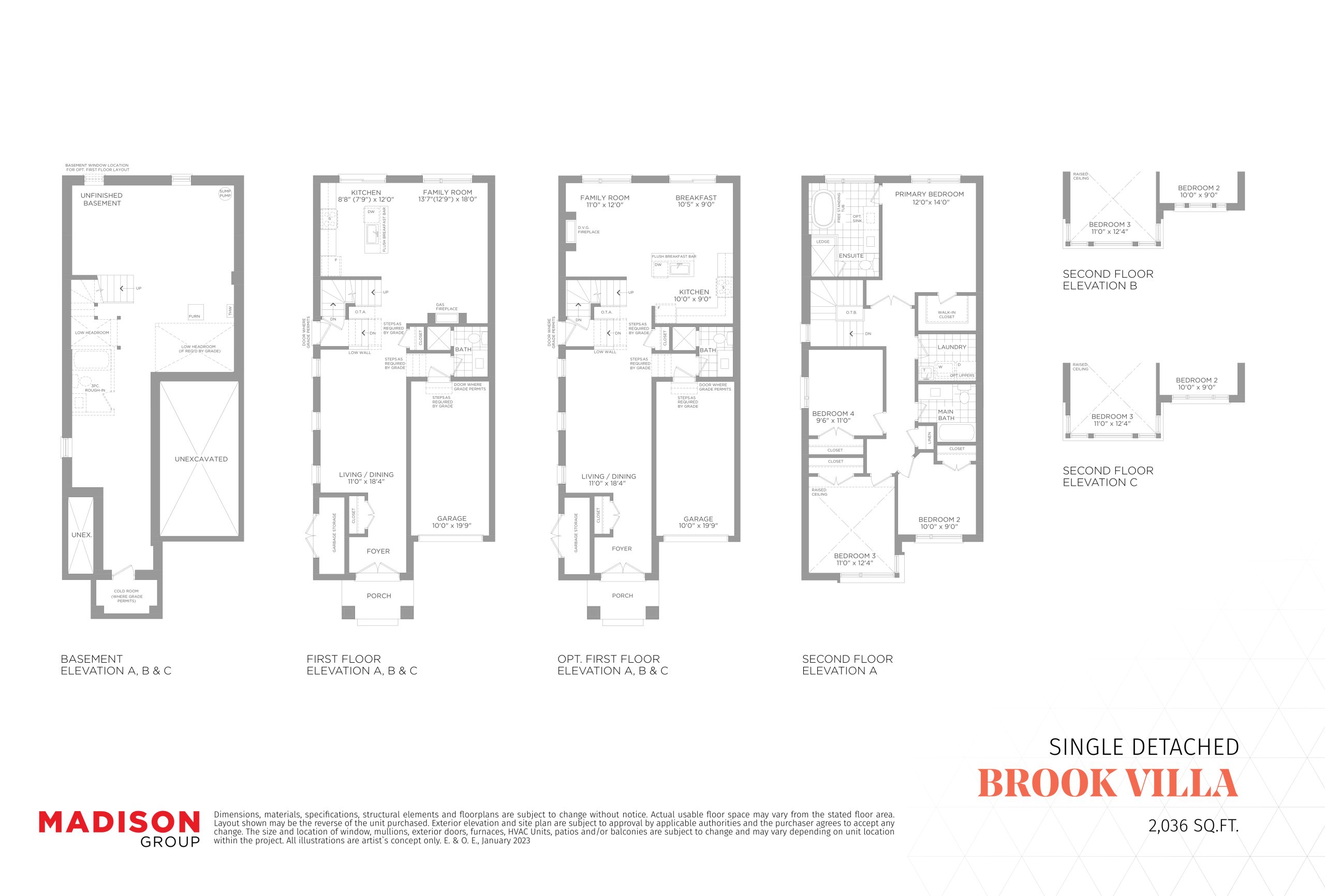 Brook Villa floor plan