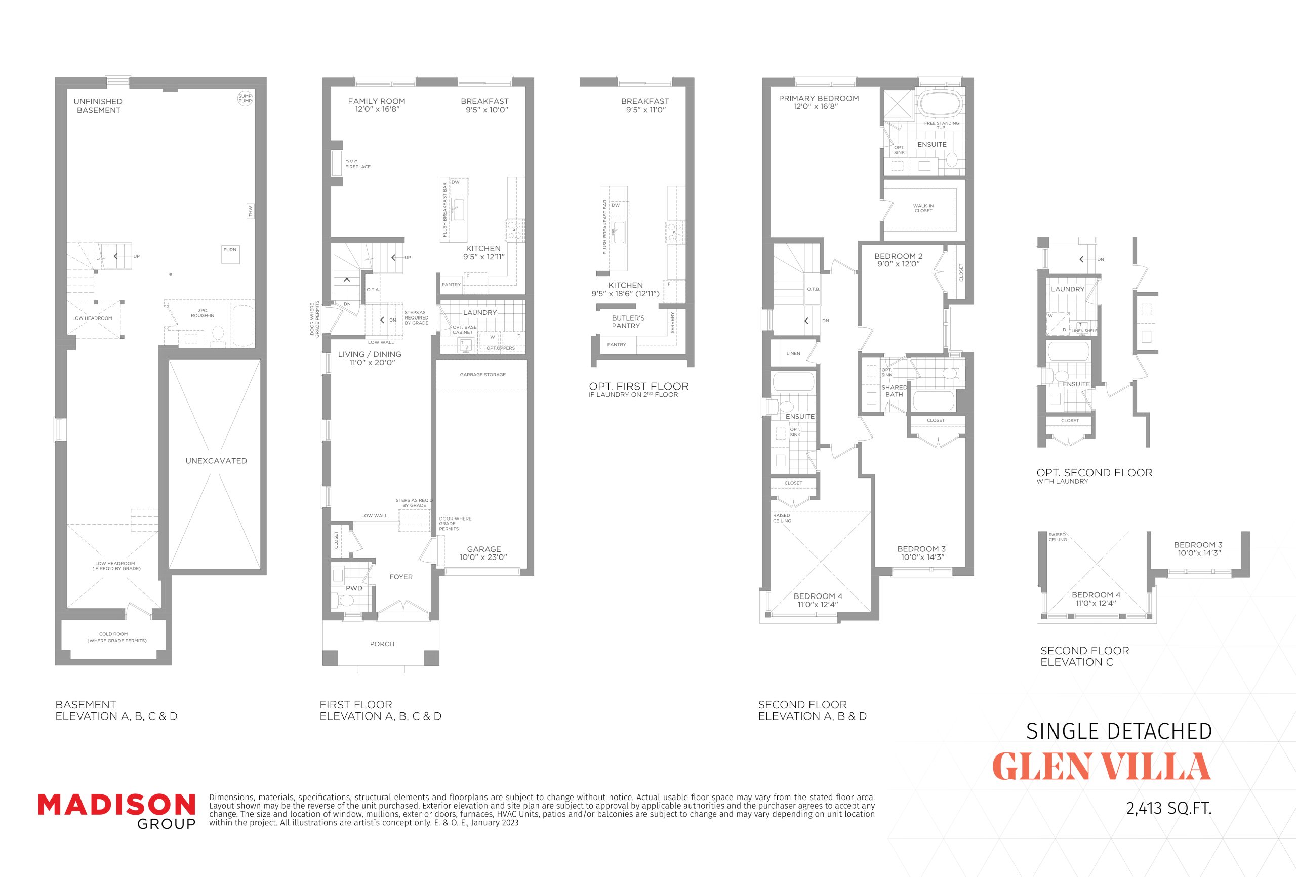 Glen Villa floor plan