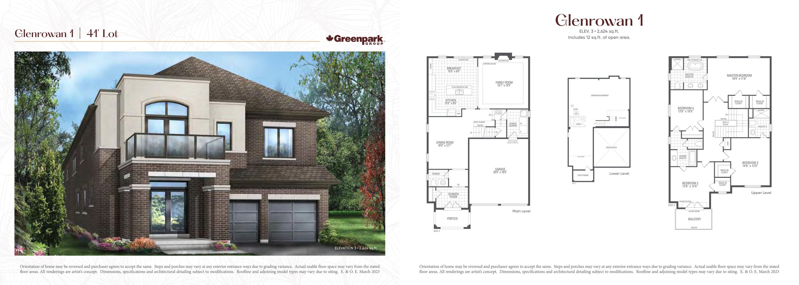 Glenrowan 1 - Elev. 3 floor plan