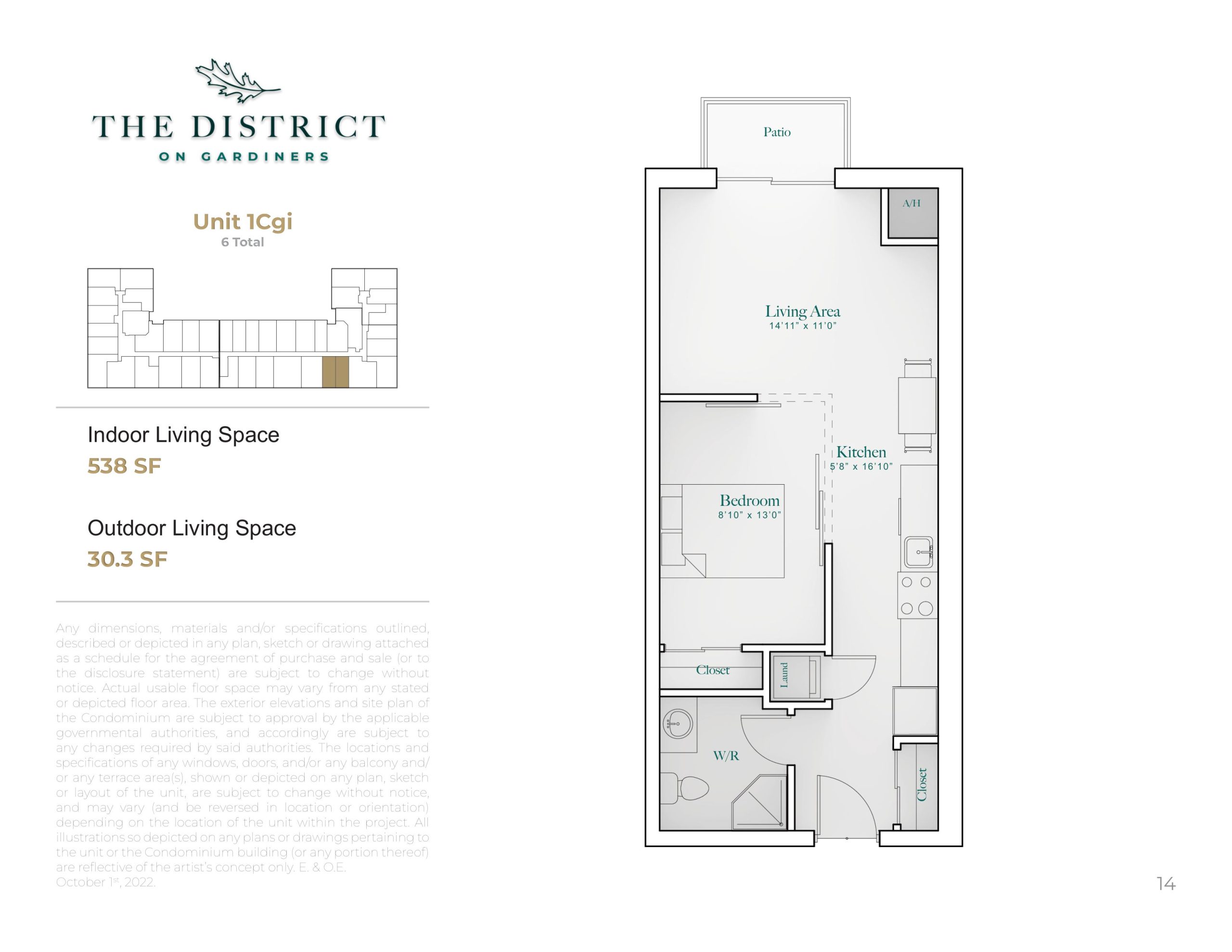 Unit 1Cgi floor plan