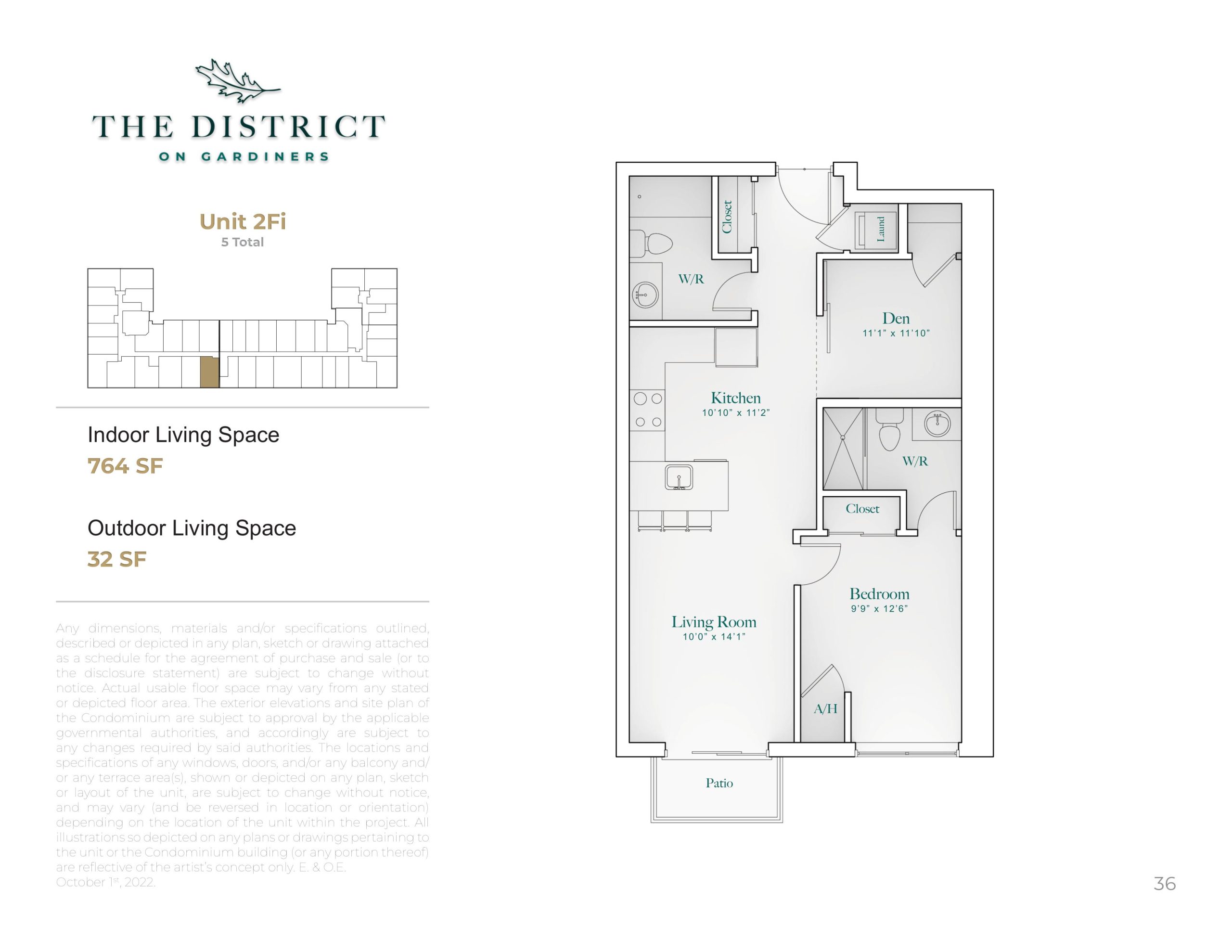 Unit 2Fi floor plan