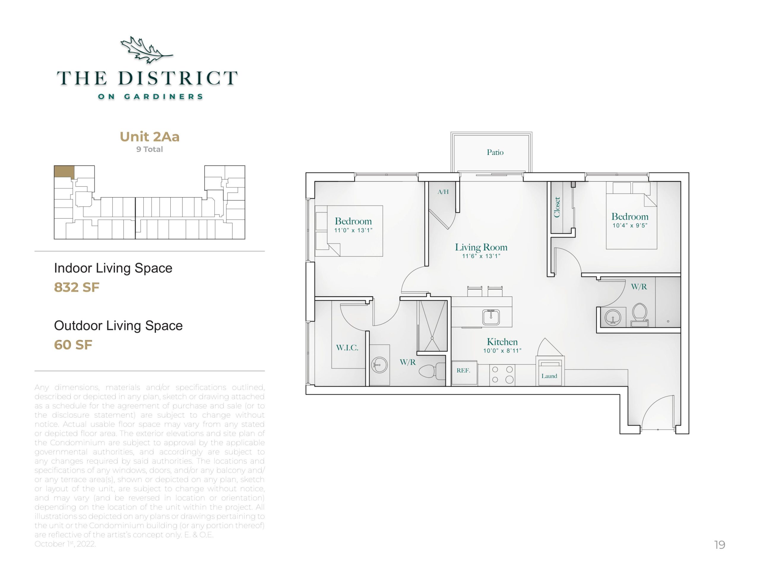 Unit 2Aa floor plan