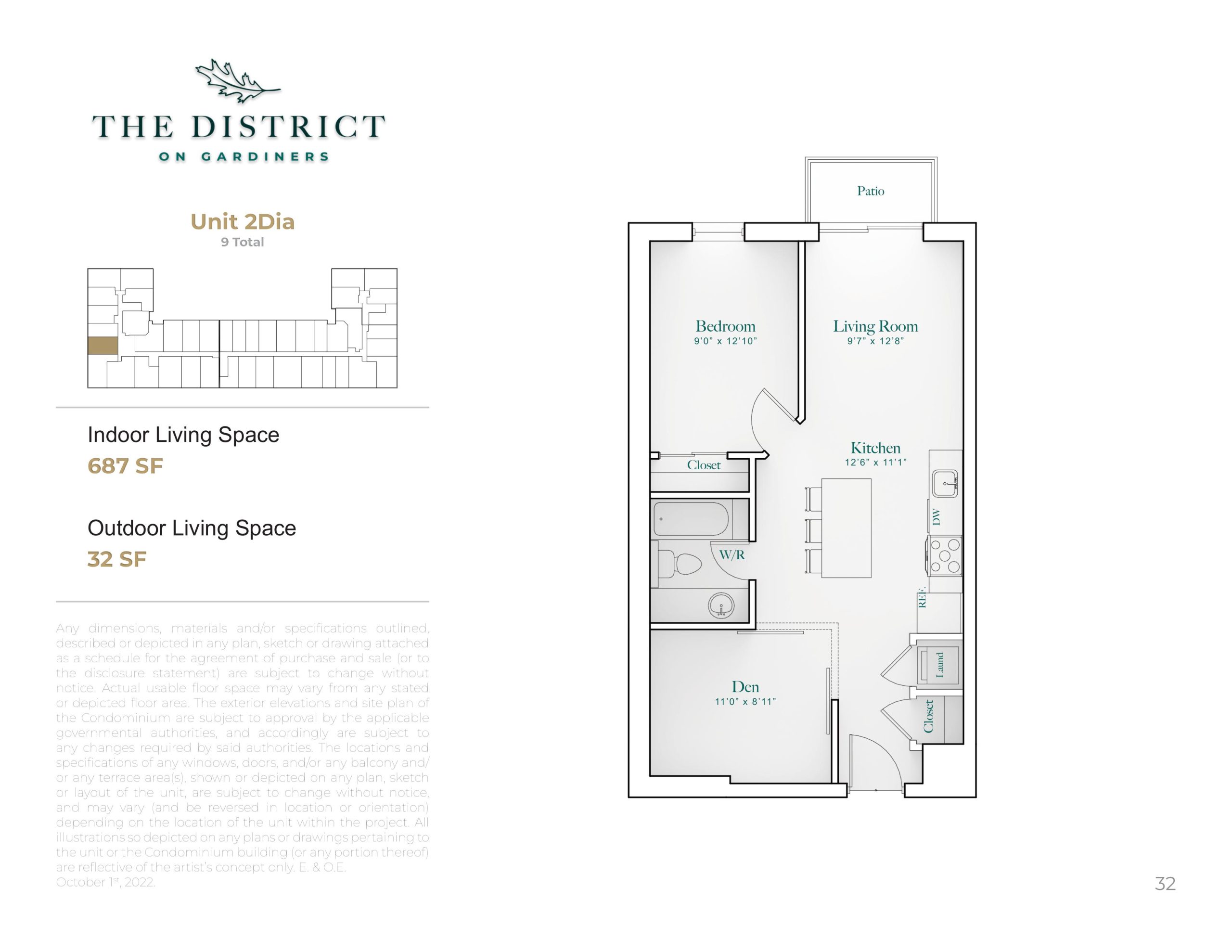 Unit 2Dia floor plan