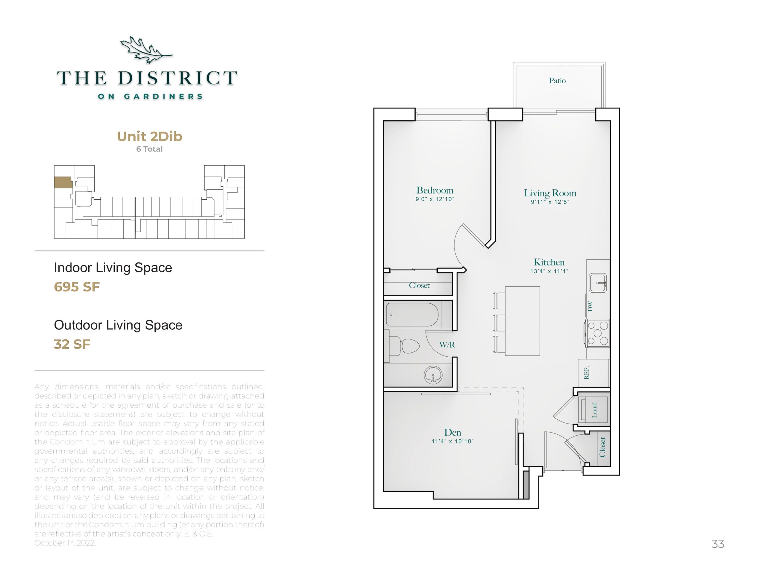Unit 2Dib floor plan