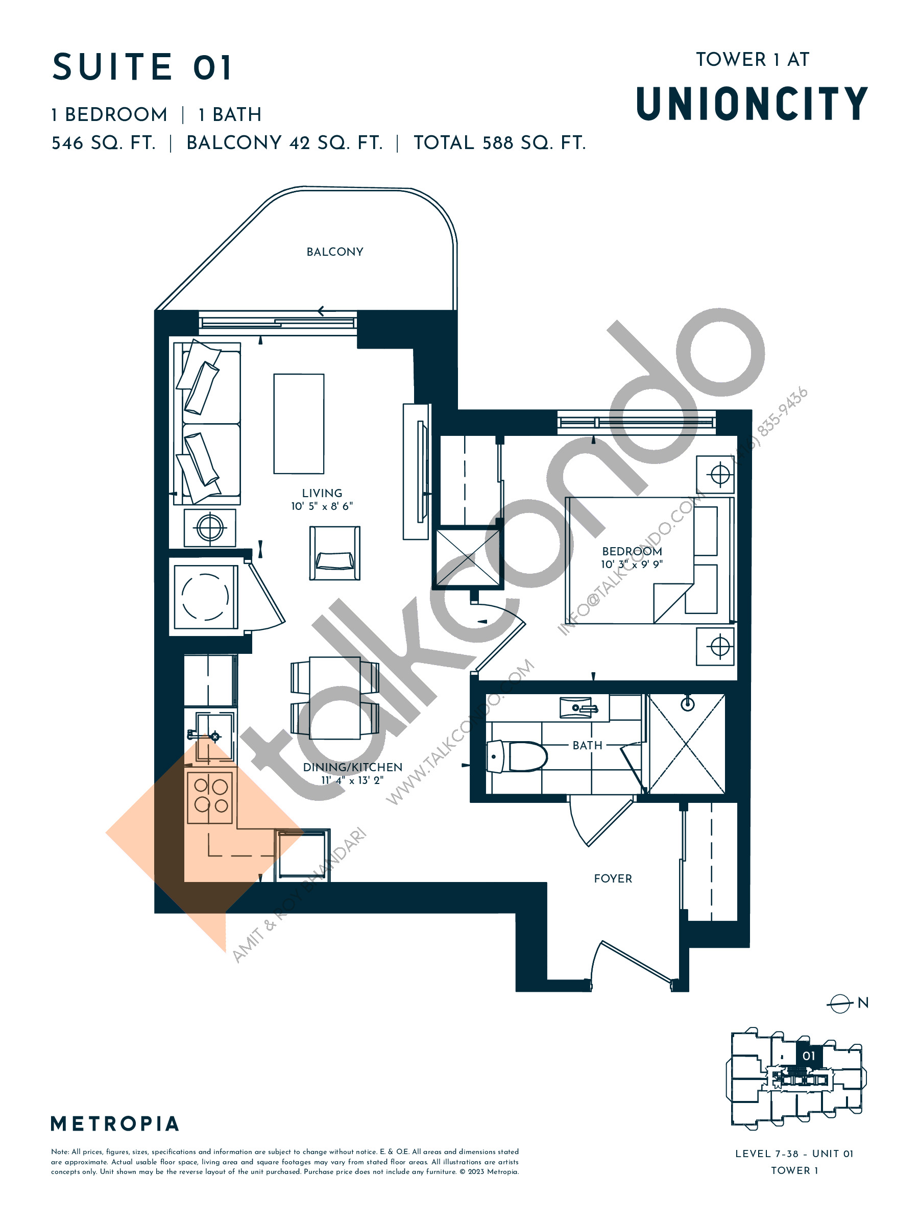 Suite 01 floor plan