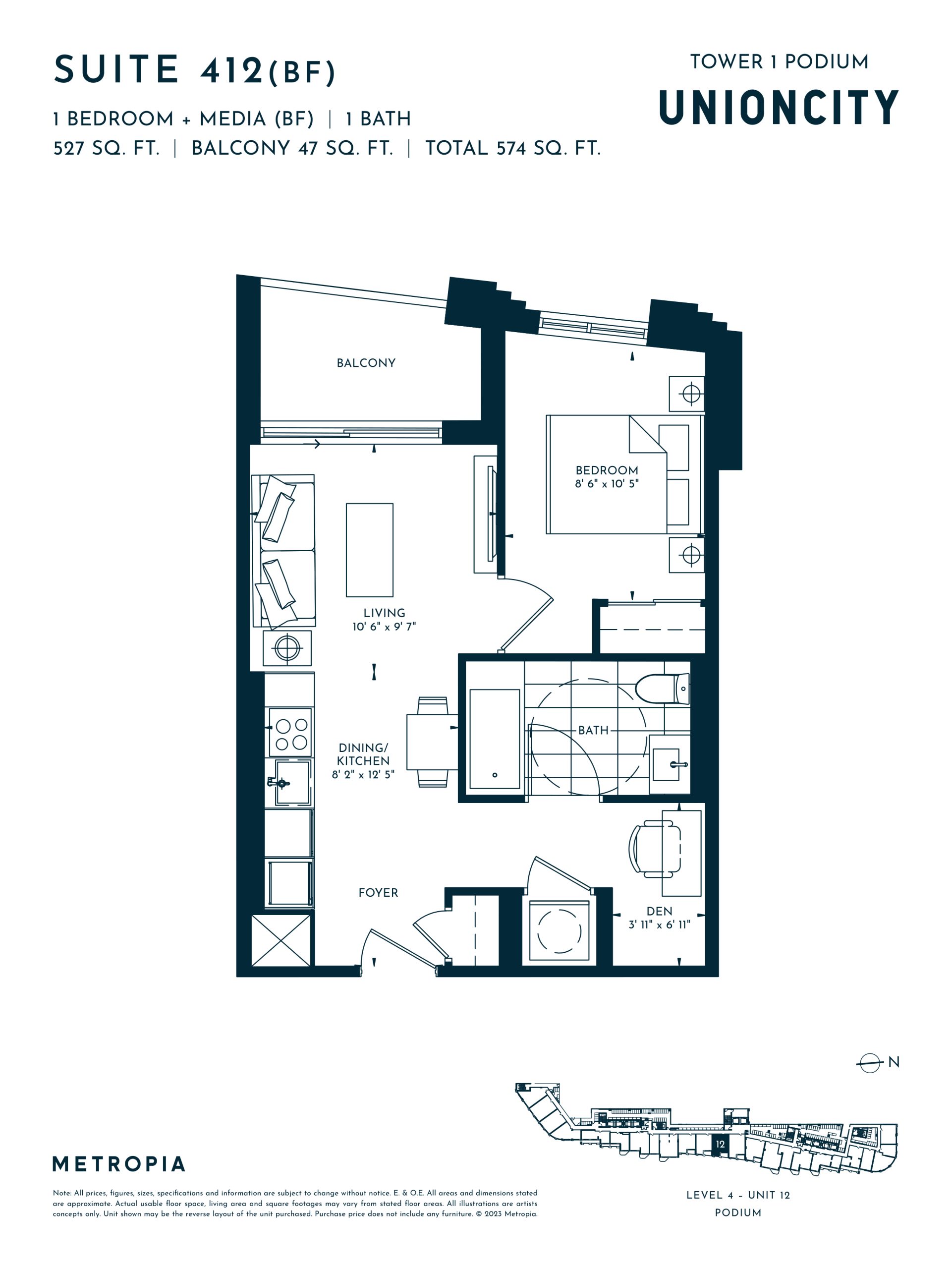 Podium - Suite 412 (BF) floor plan