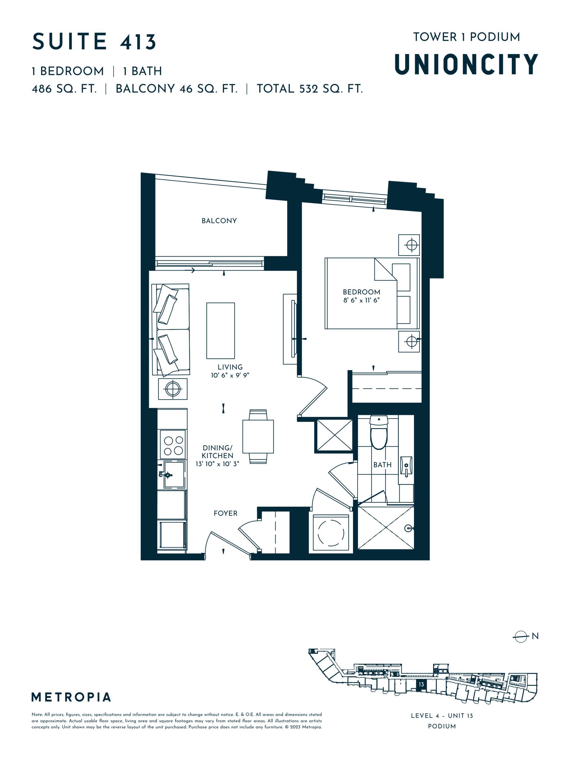 Podium - Suite 413 floor plan