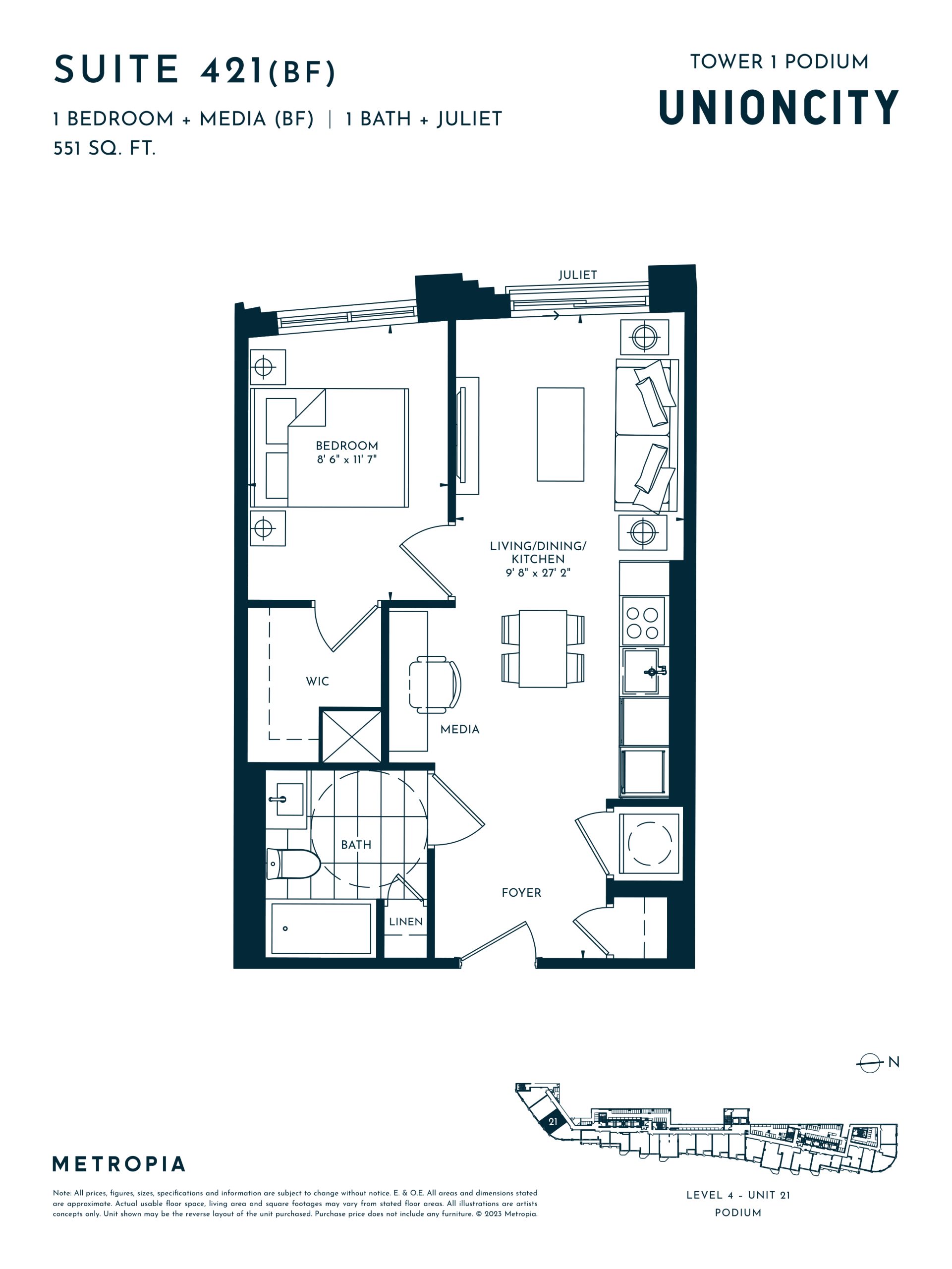 Podium - Suite 421 (BF) floor plan