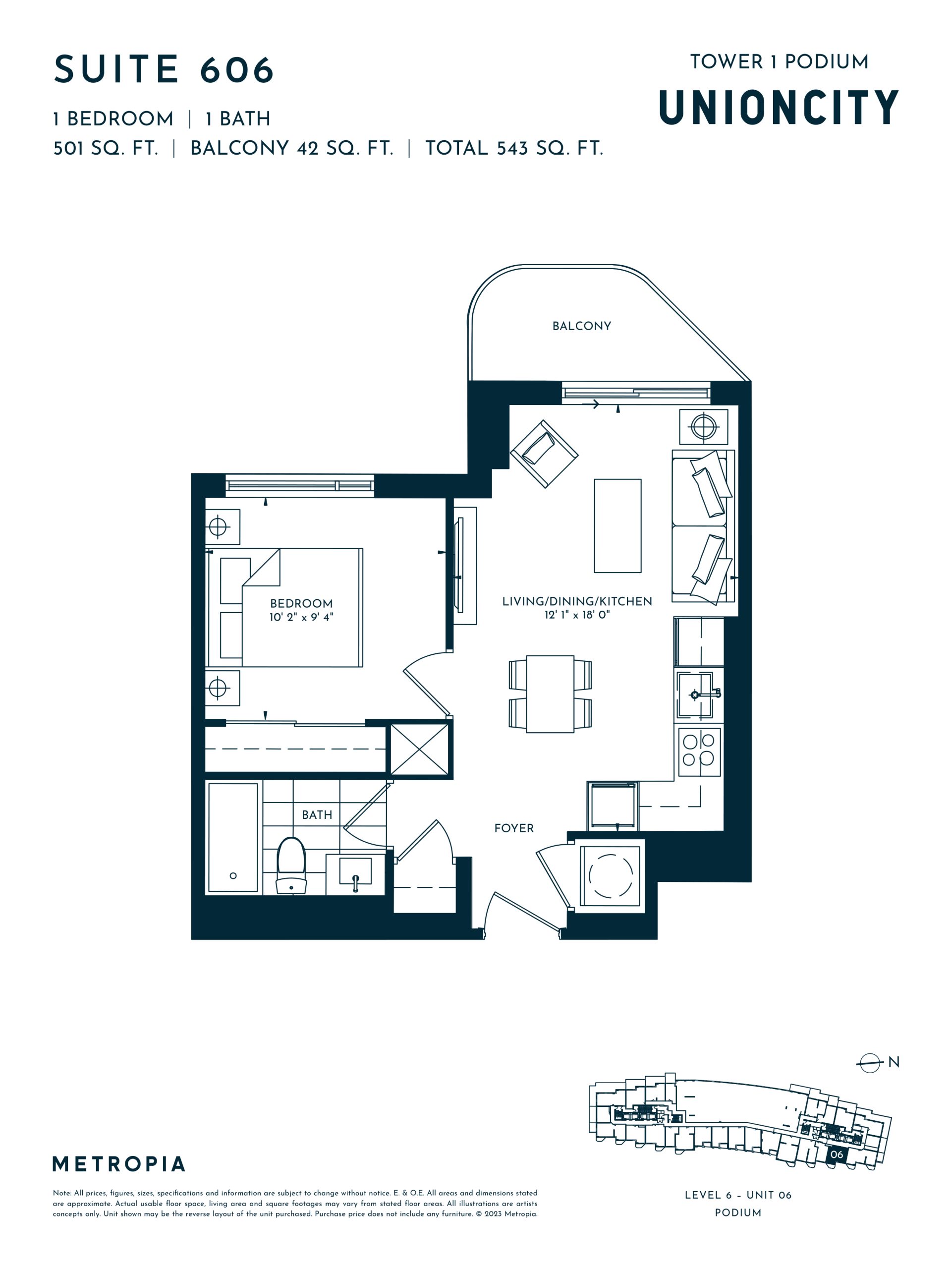 Podium - Suite 606 floor plan