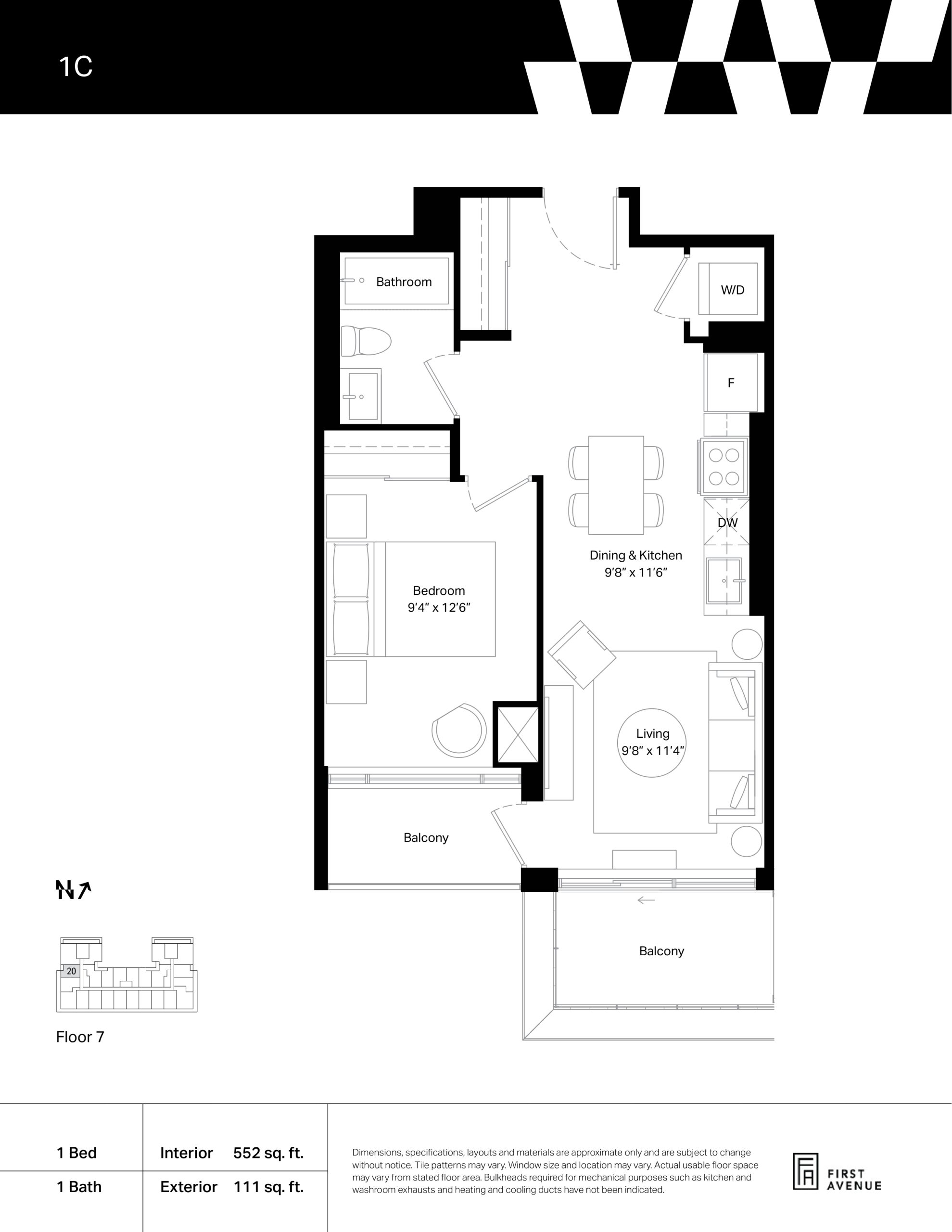 1C floor plan