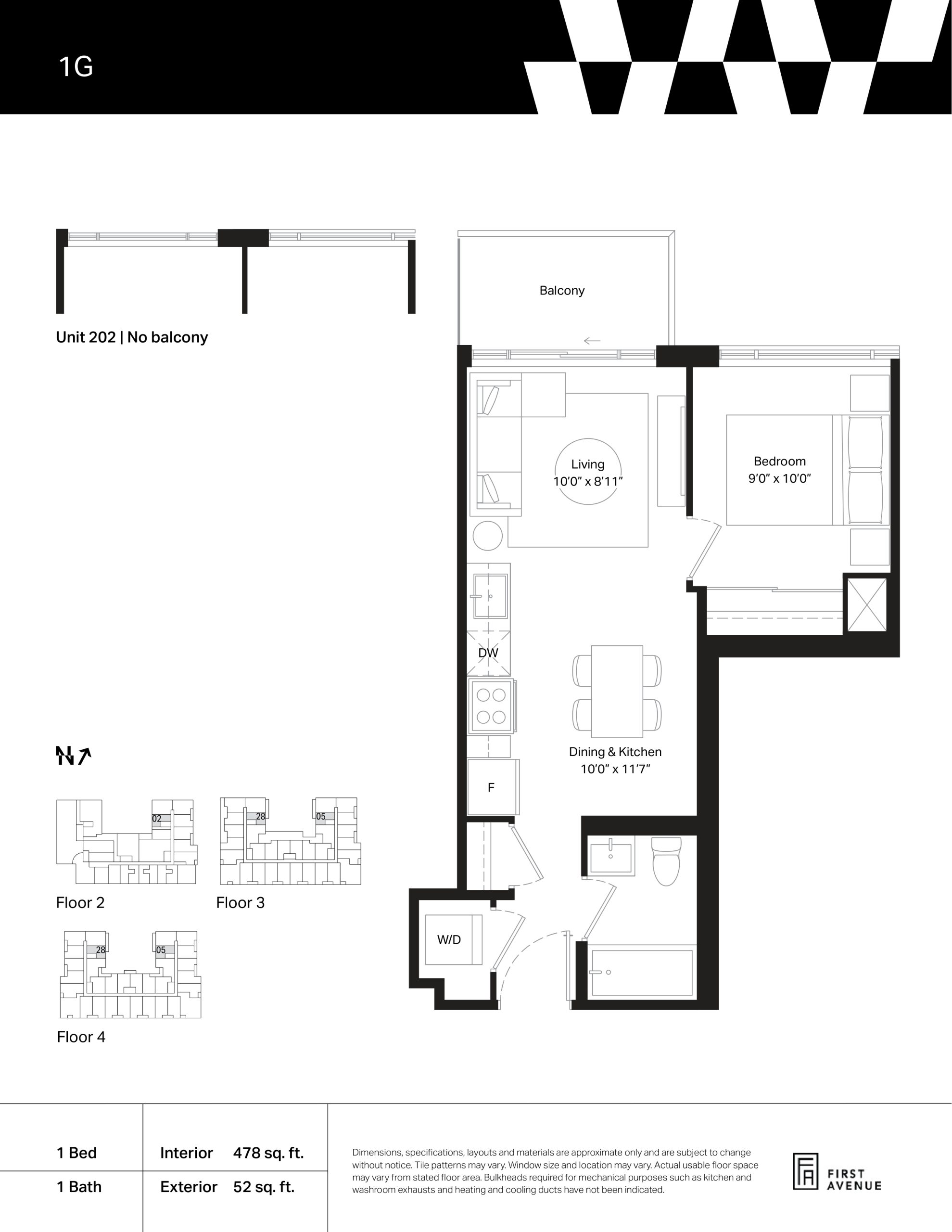 1G floor plan