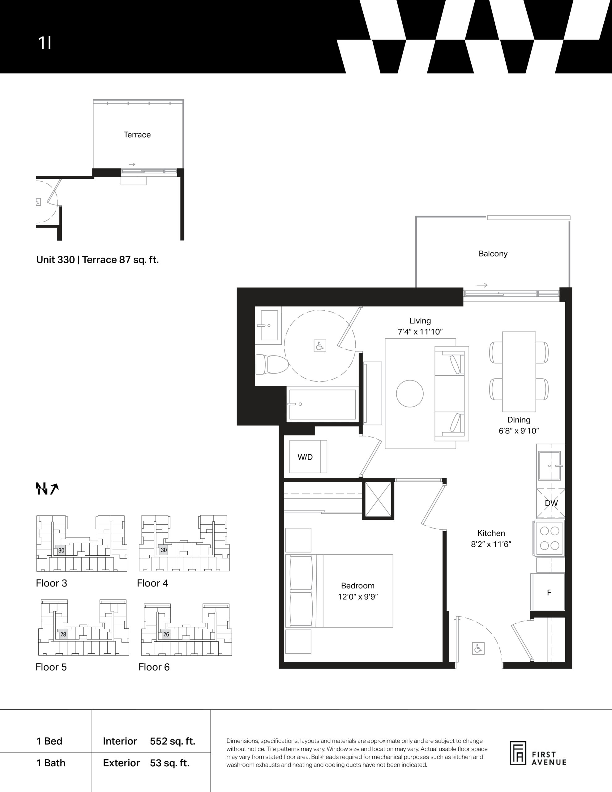 1I floor plan