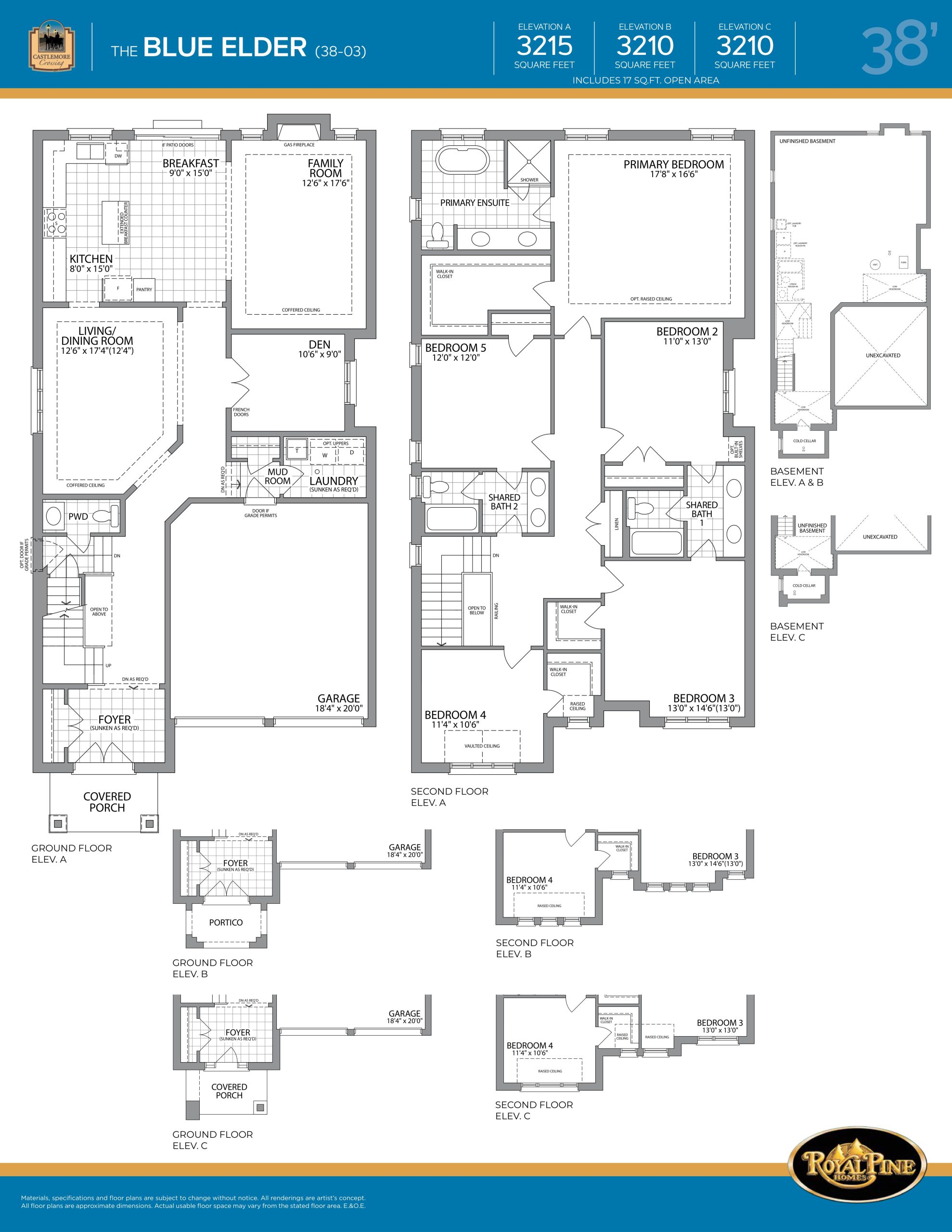 The Blue Elder floor plan