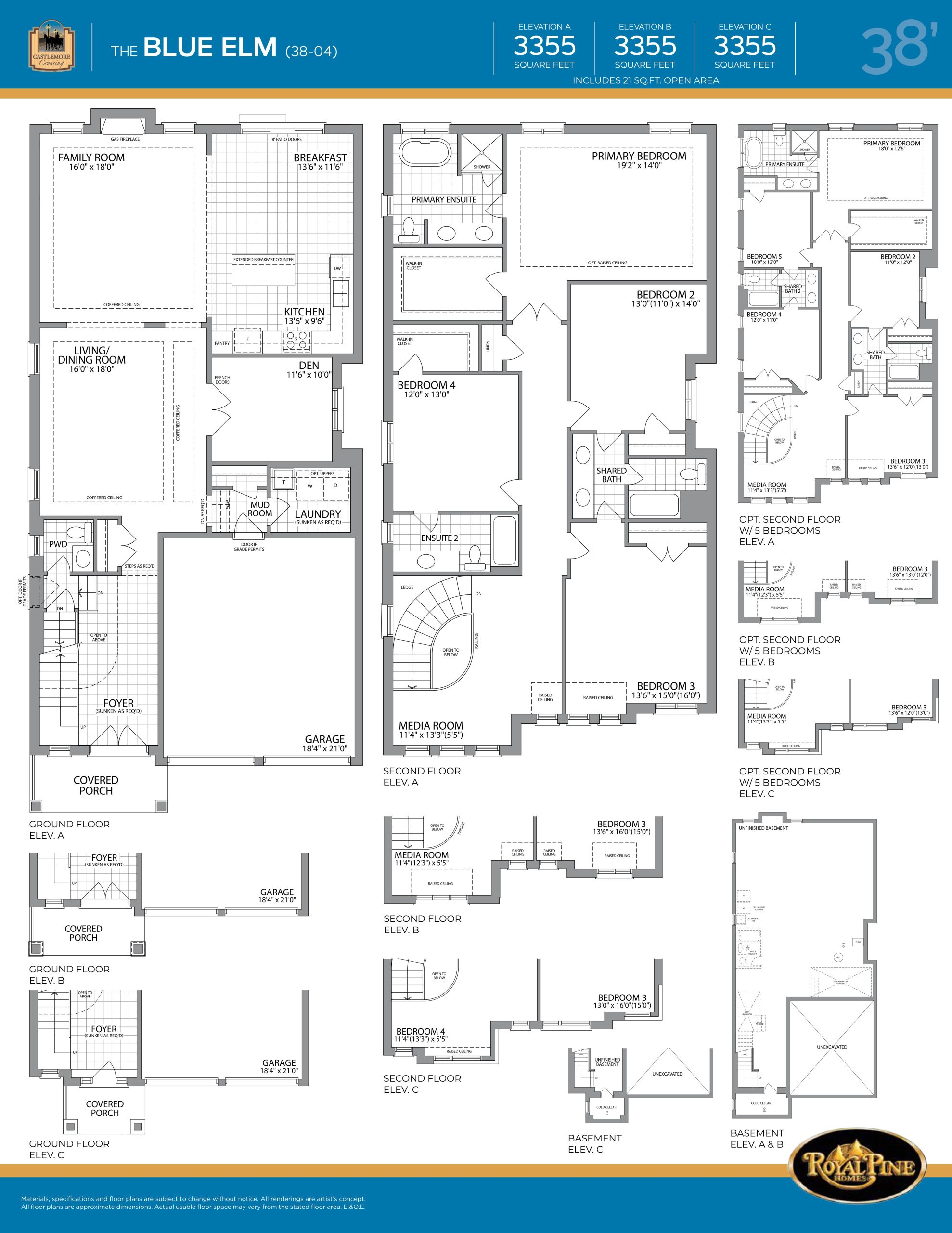 The Blue Elm floor plan