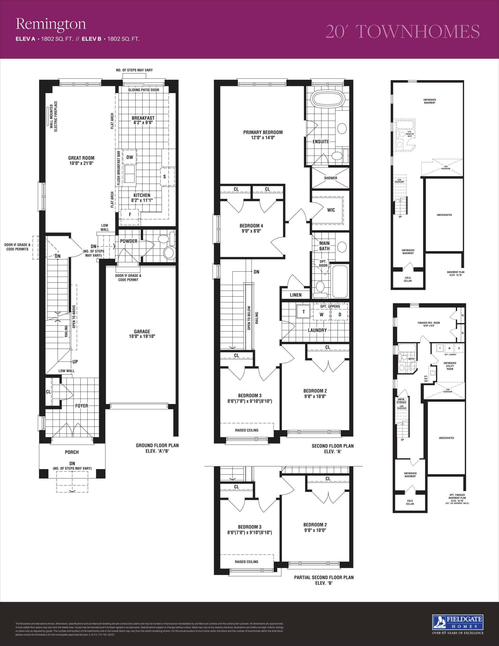 Remington floor plan