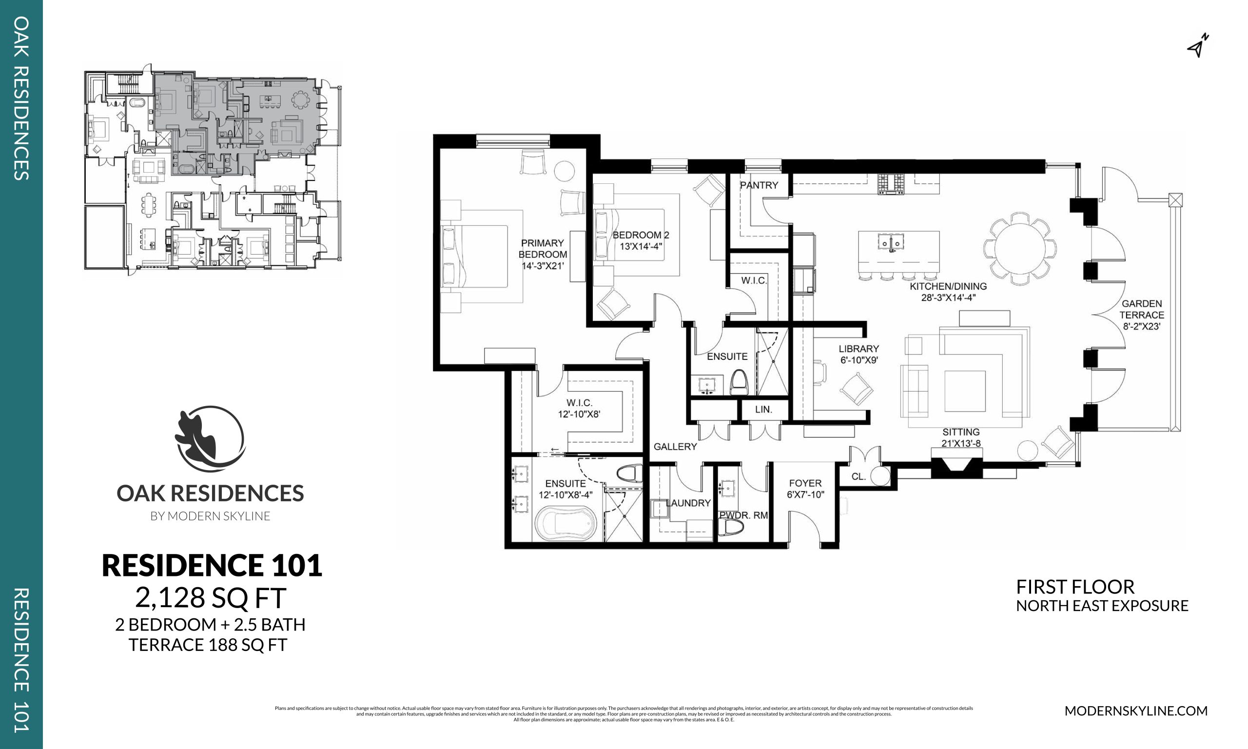 Residence 101 floor plan
