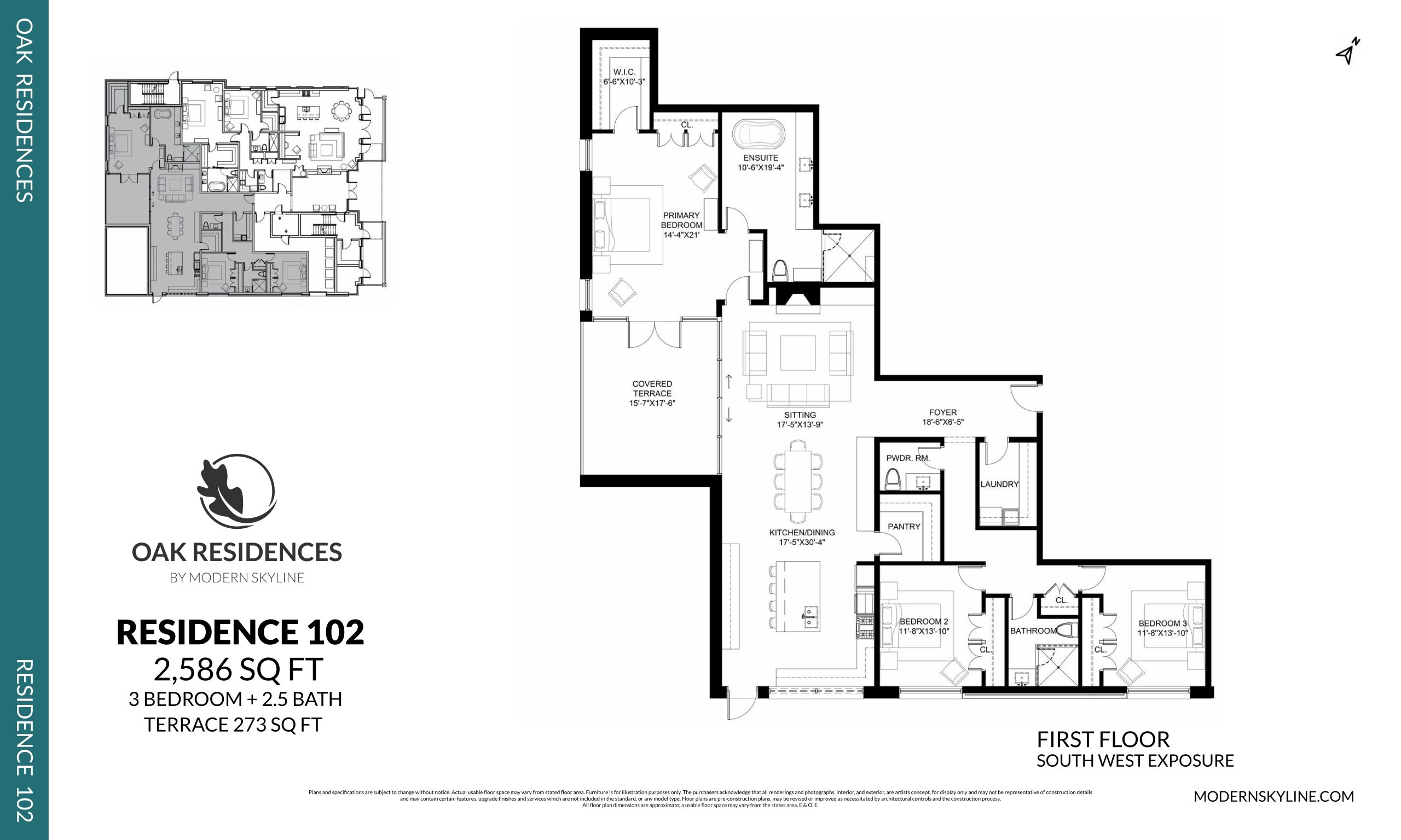 Residence 102 floor plan