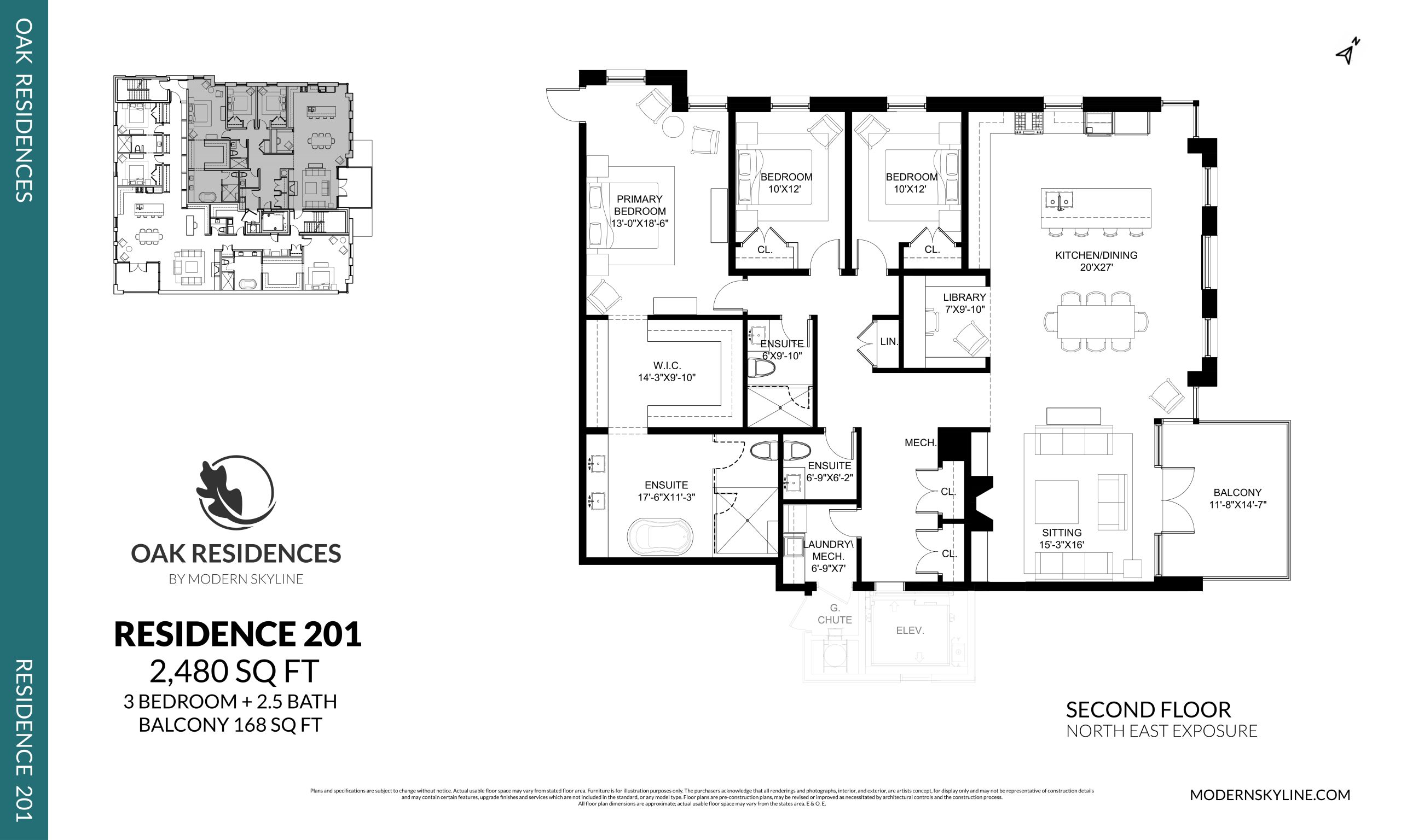 Residence 201 floor plan