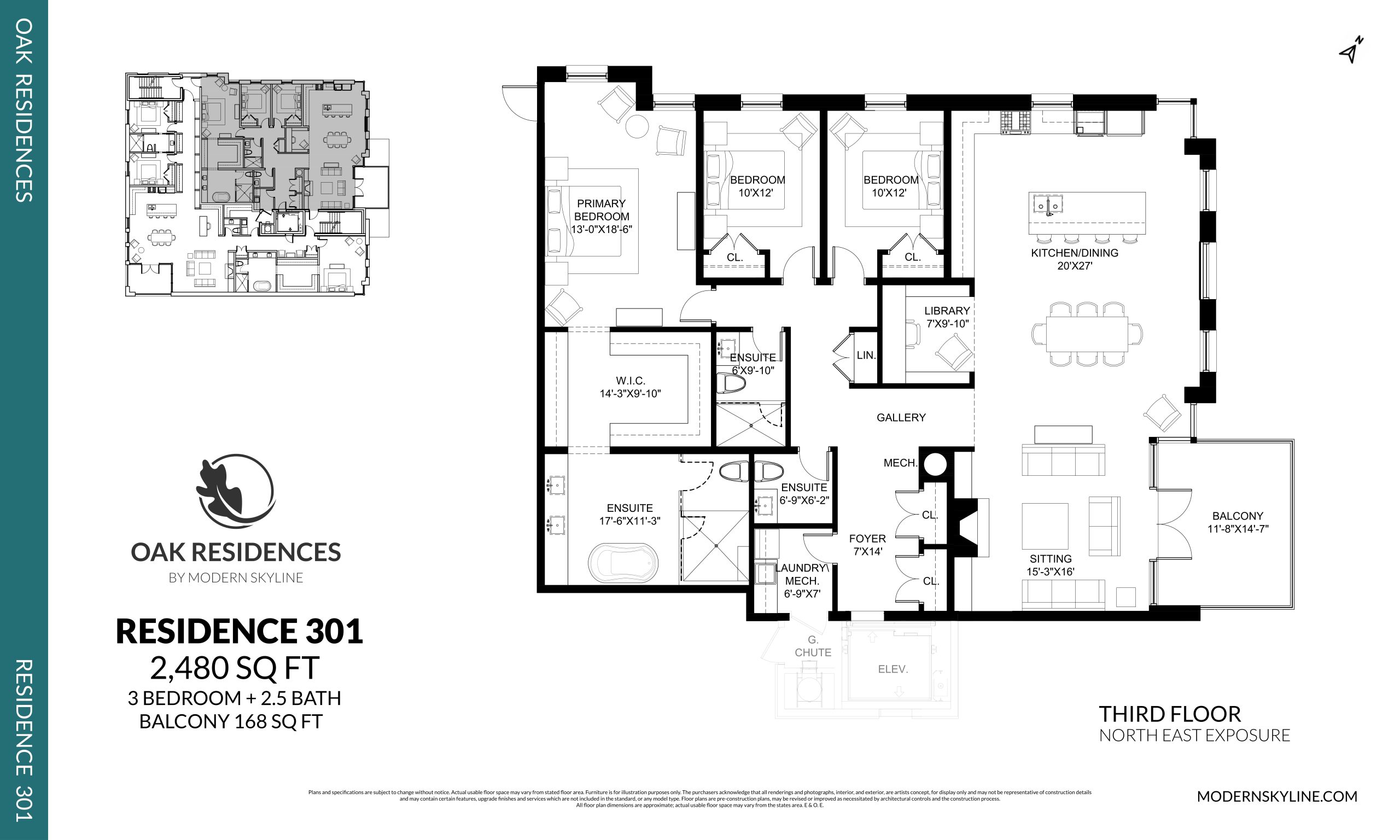 Residence 301 floor plan