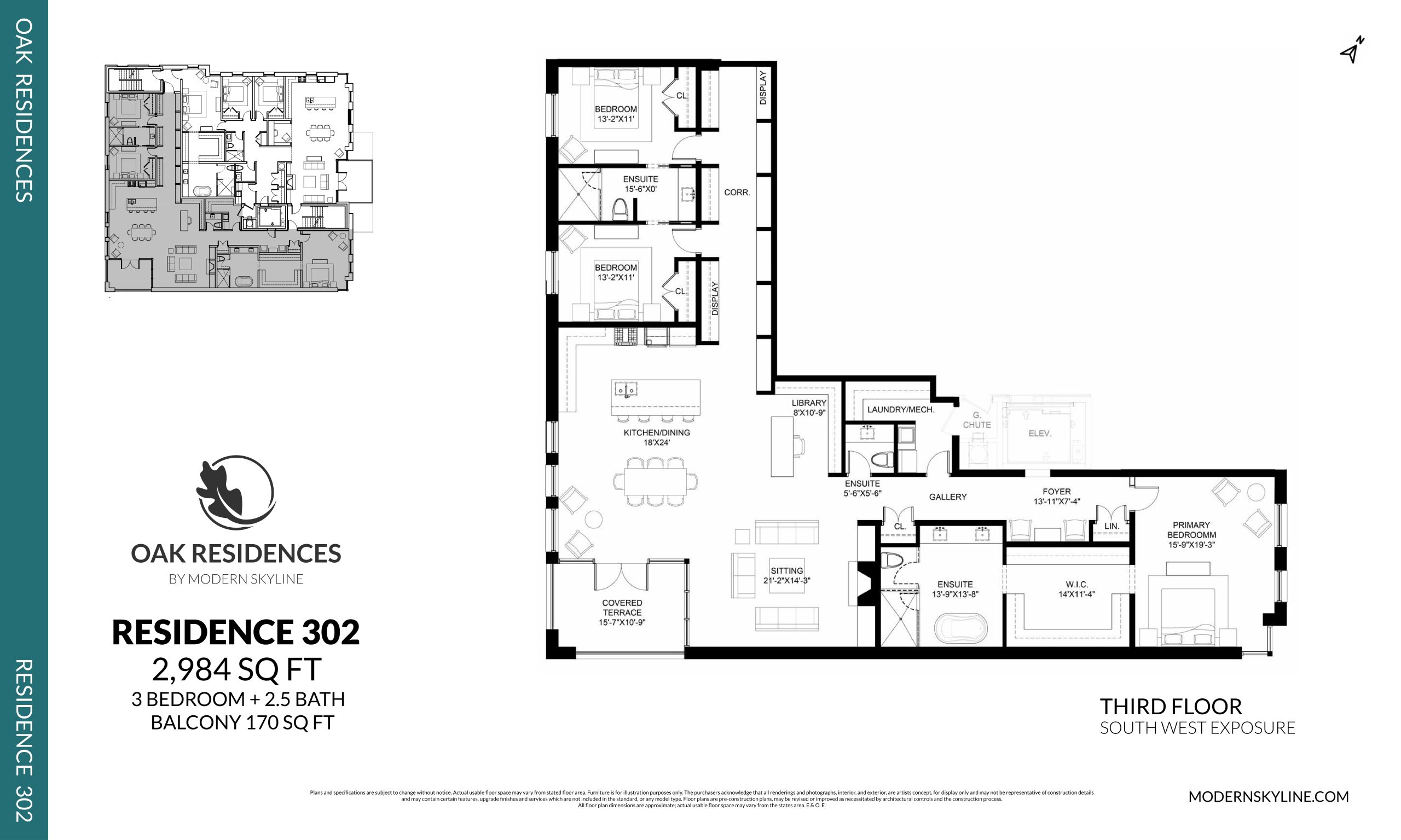 Residence 302 floor plan