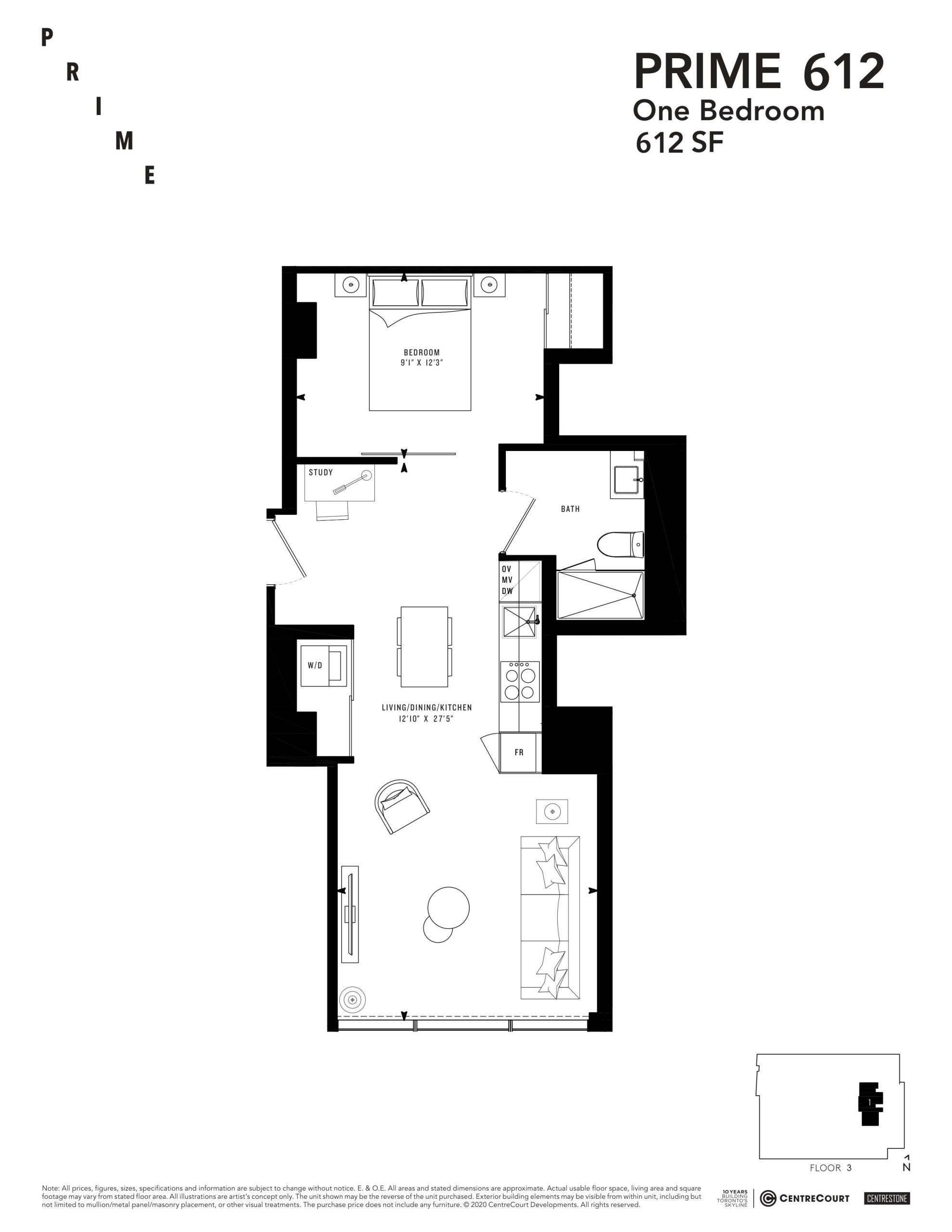 Prime 612 floor plan