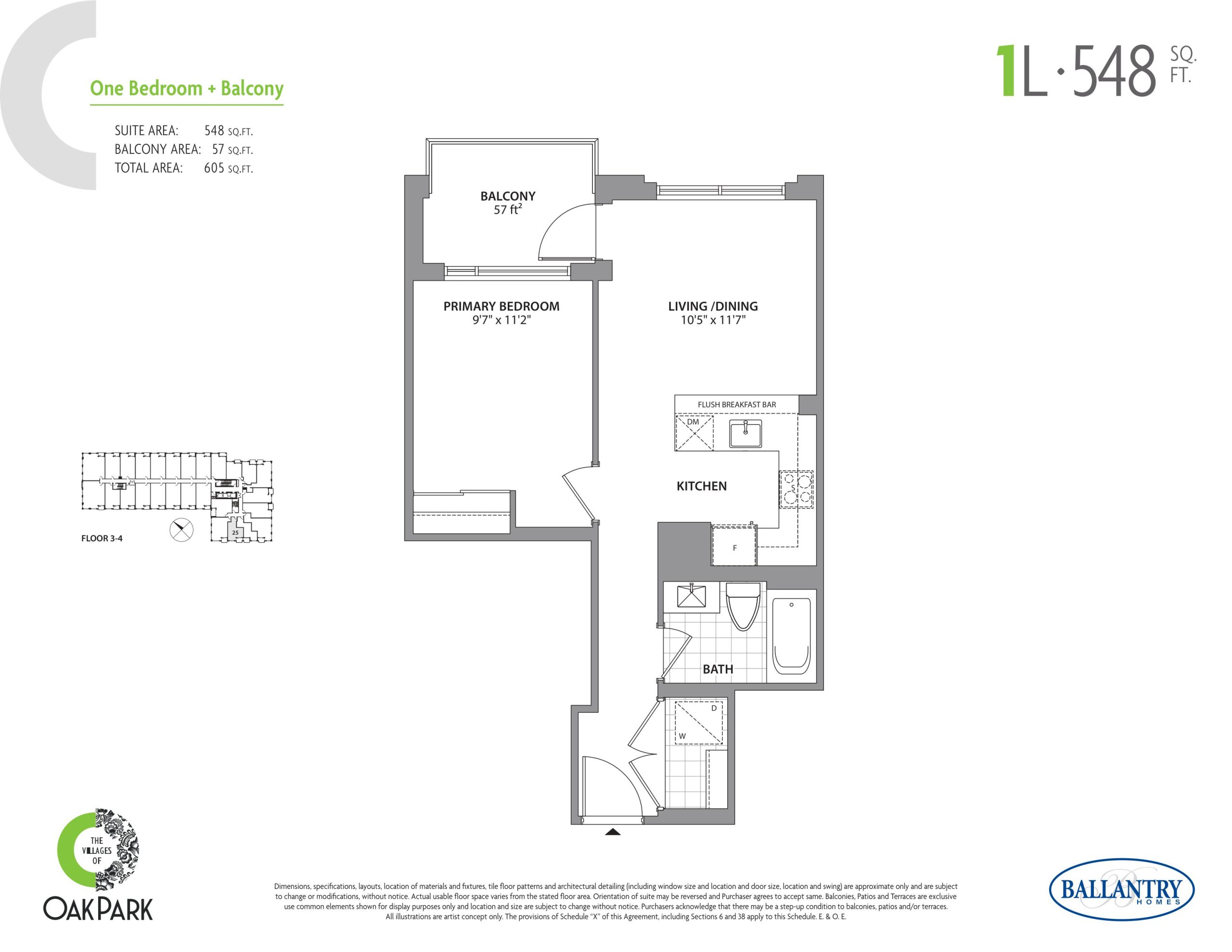 1L floor plan