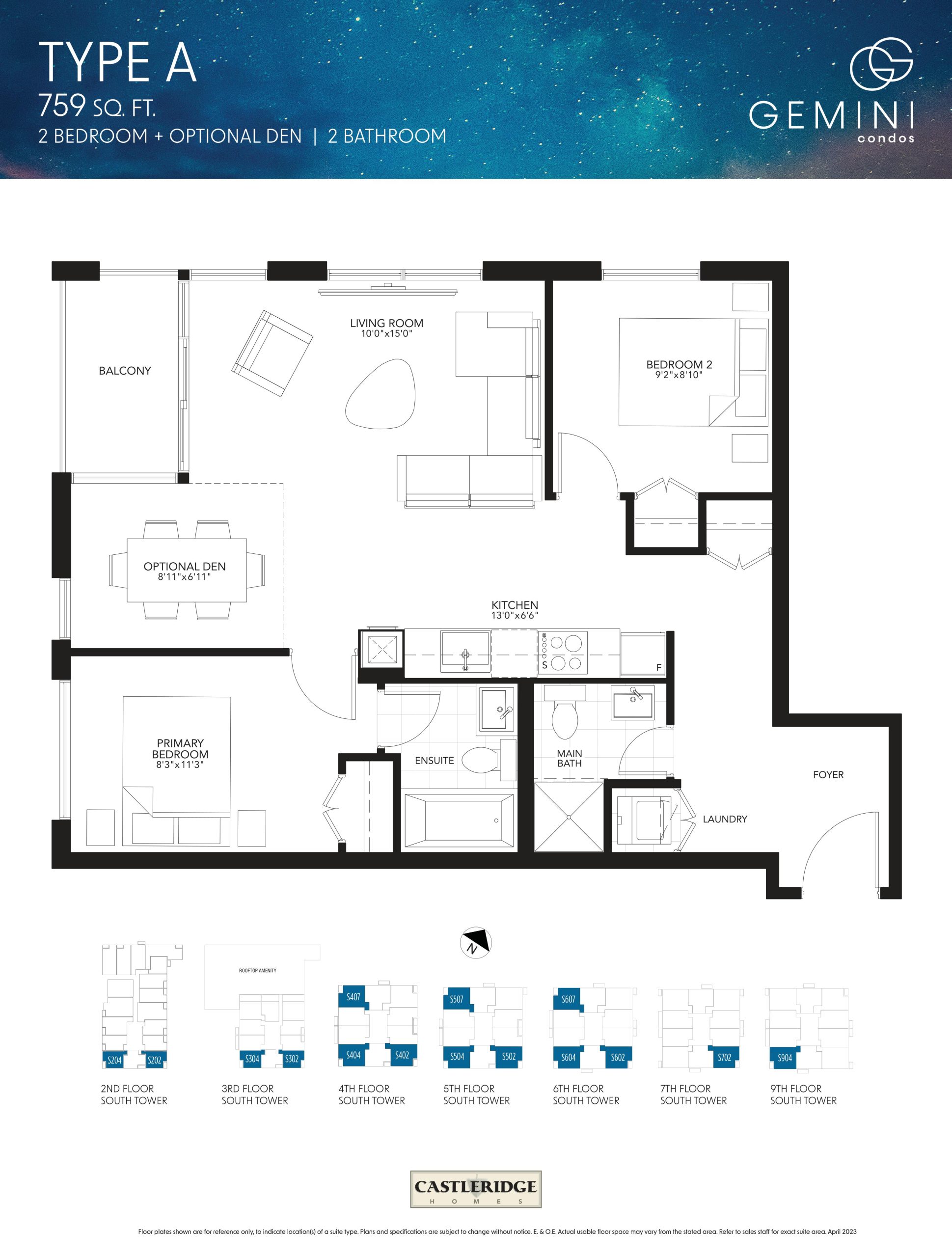 Type A floor plan