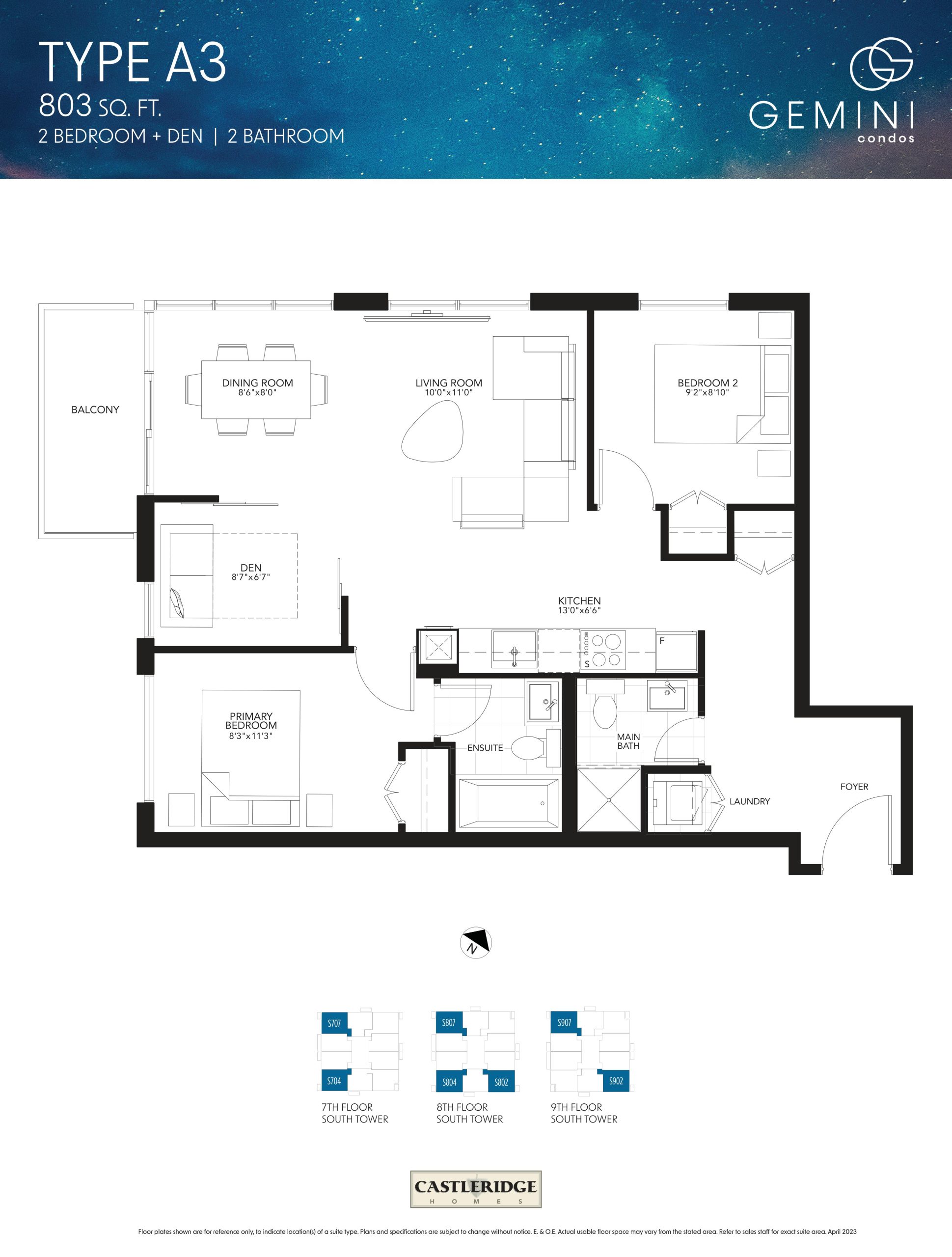 Type A3 floor plan
