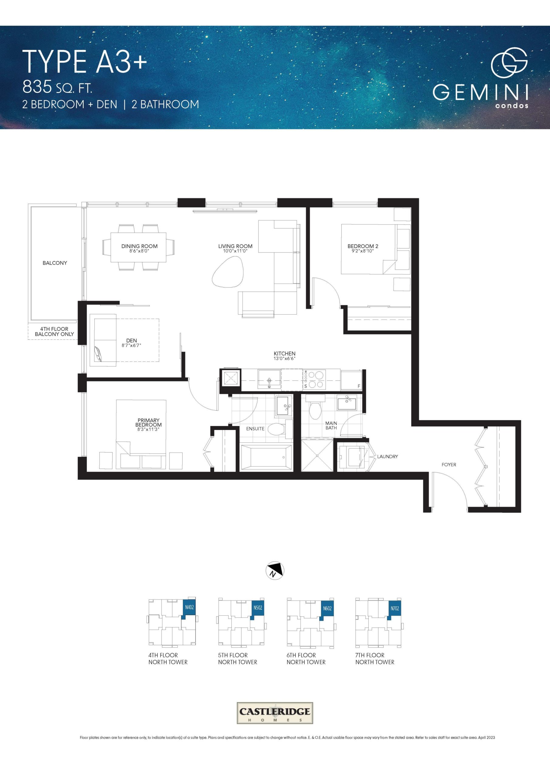 Type A3+ floor plan
