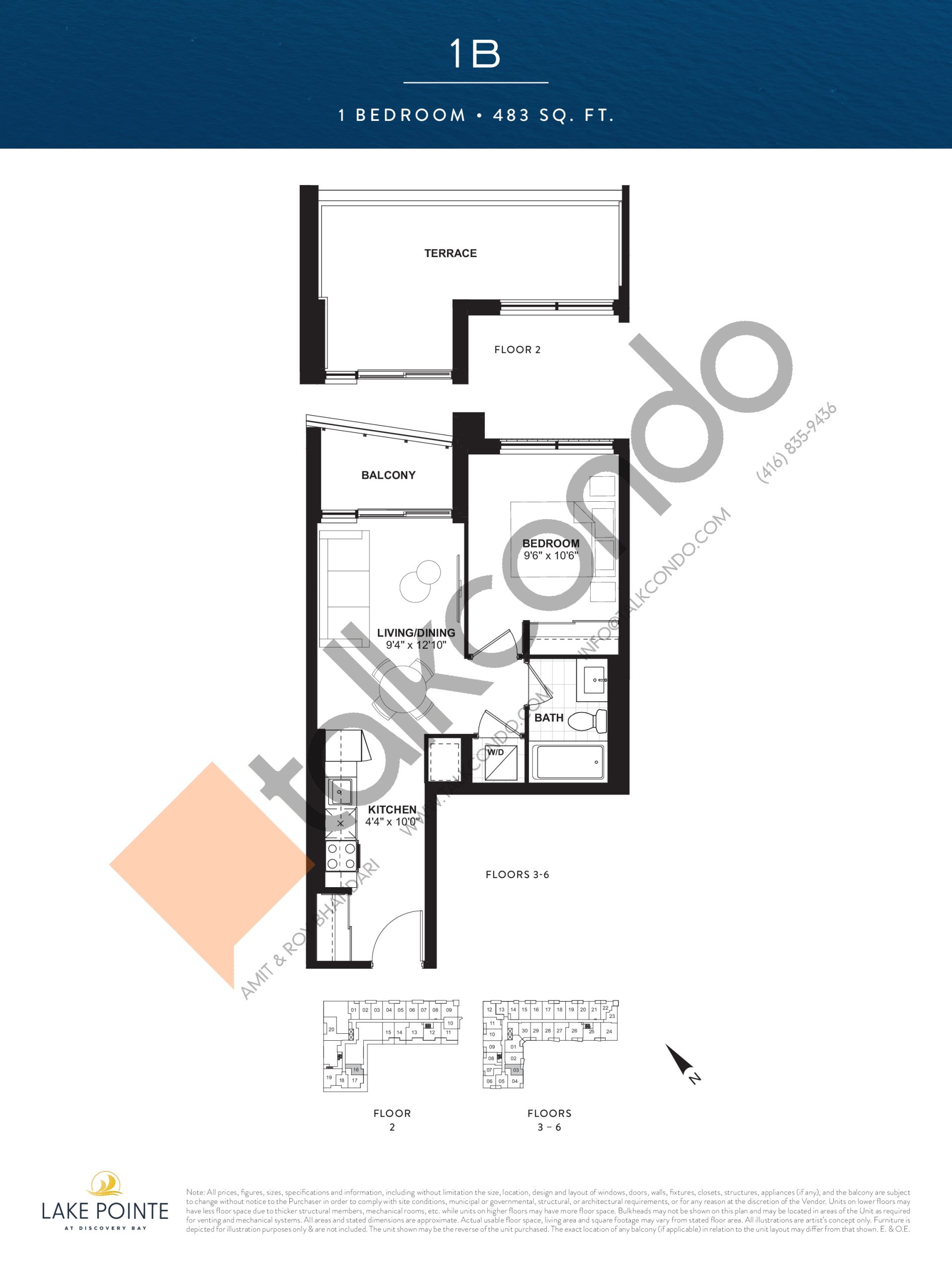 1B floor plan