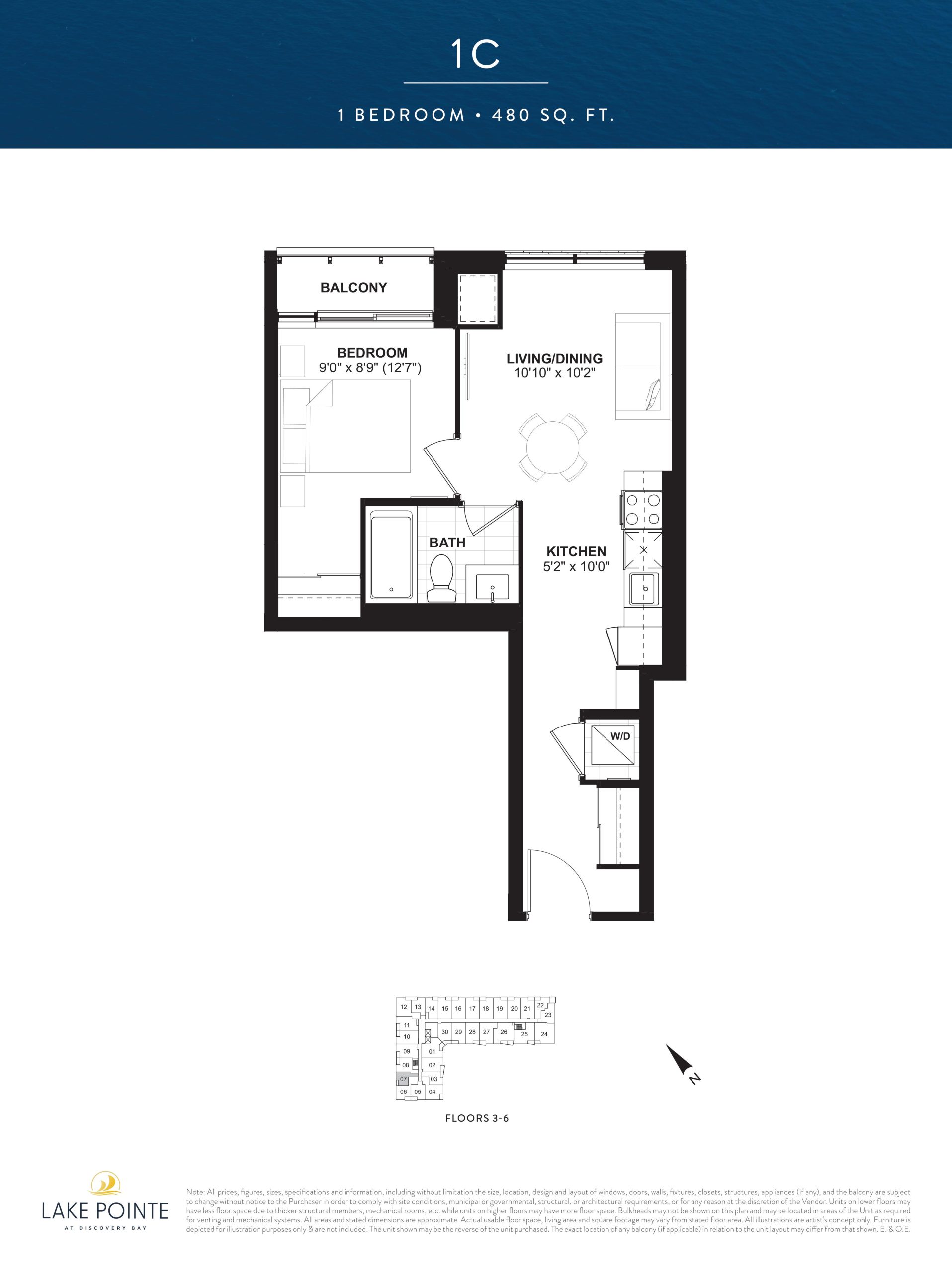 1C floor plan