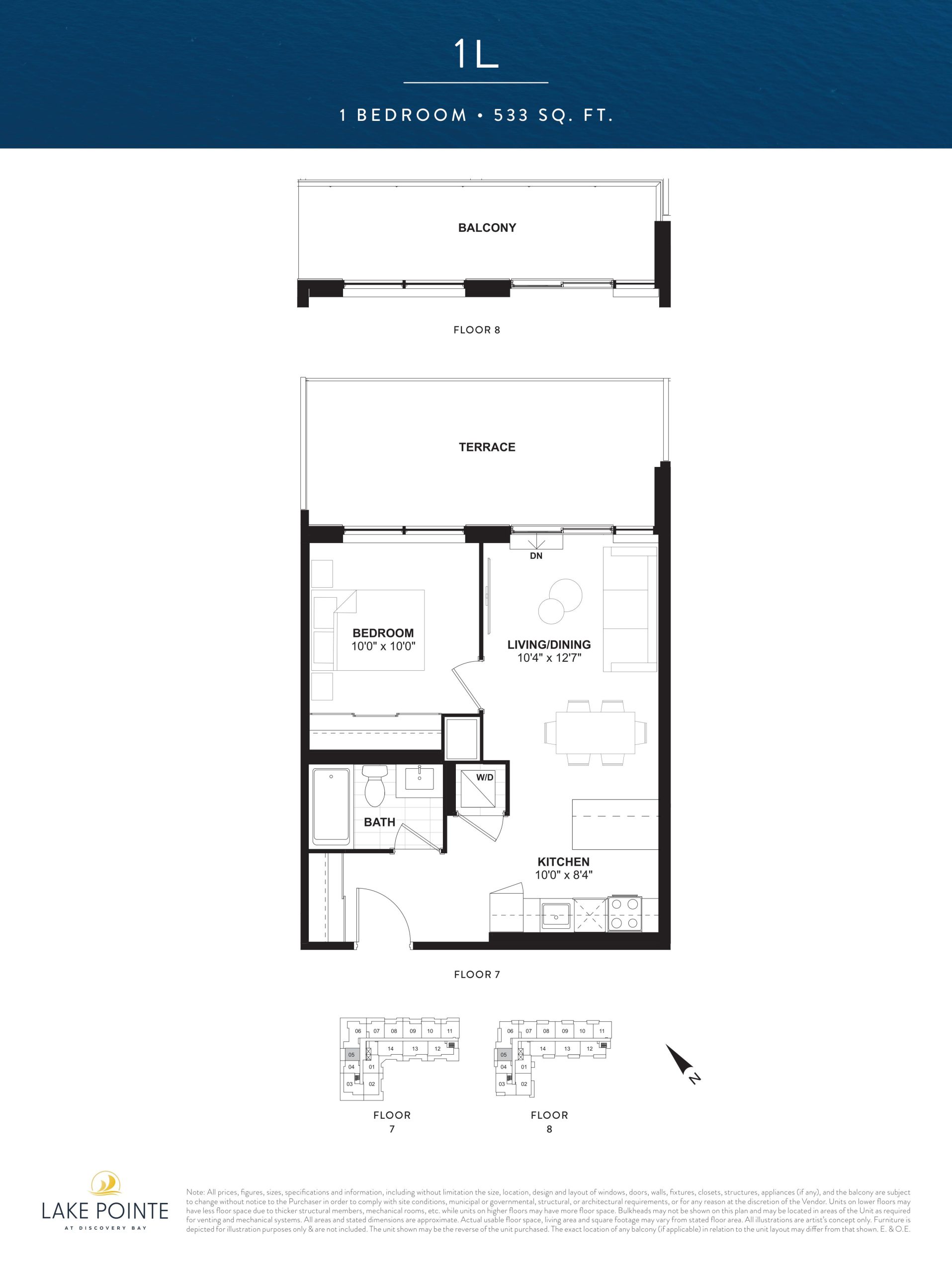 1L floor plan