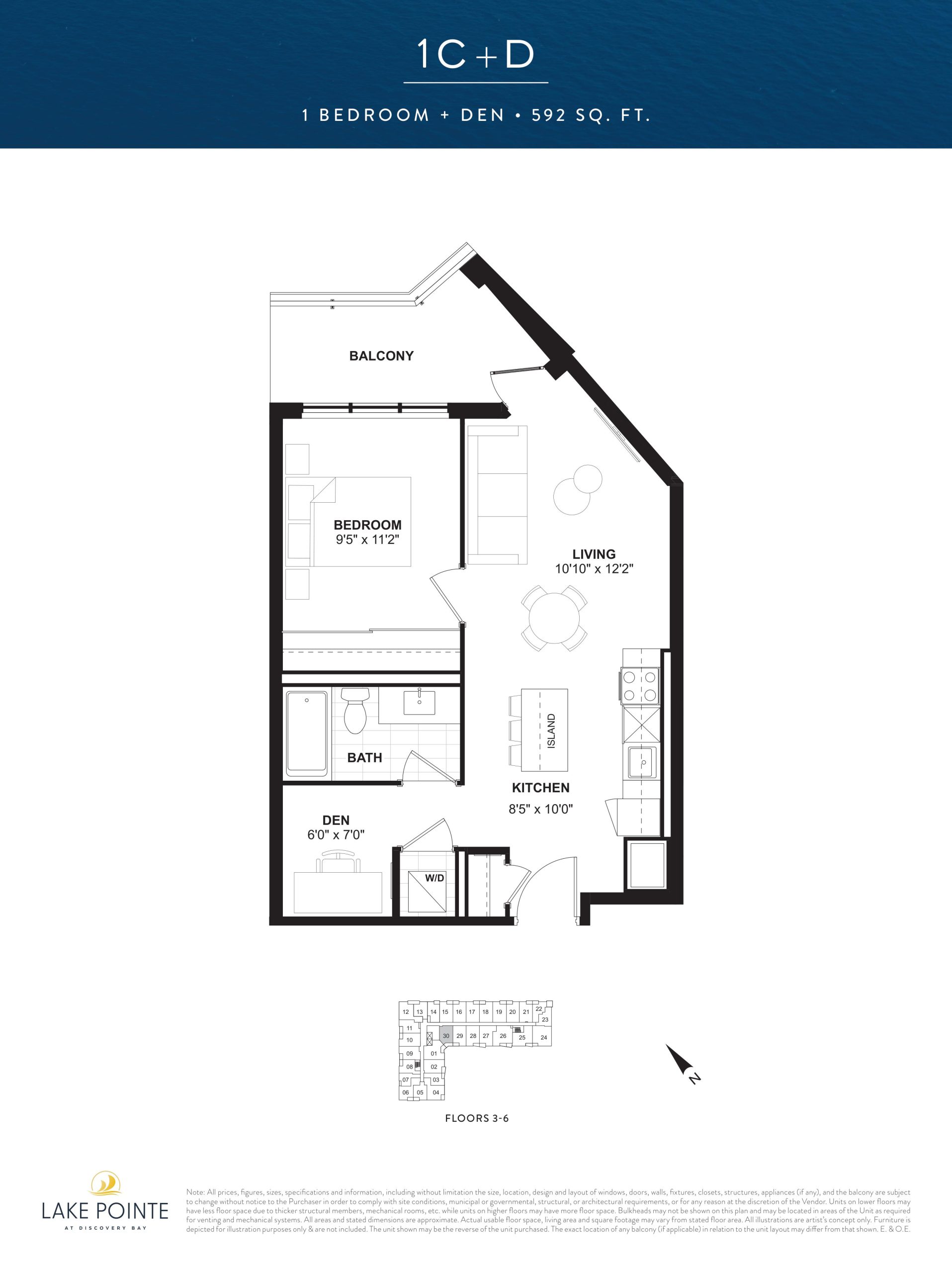 1C+D floor plan